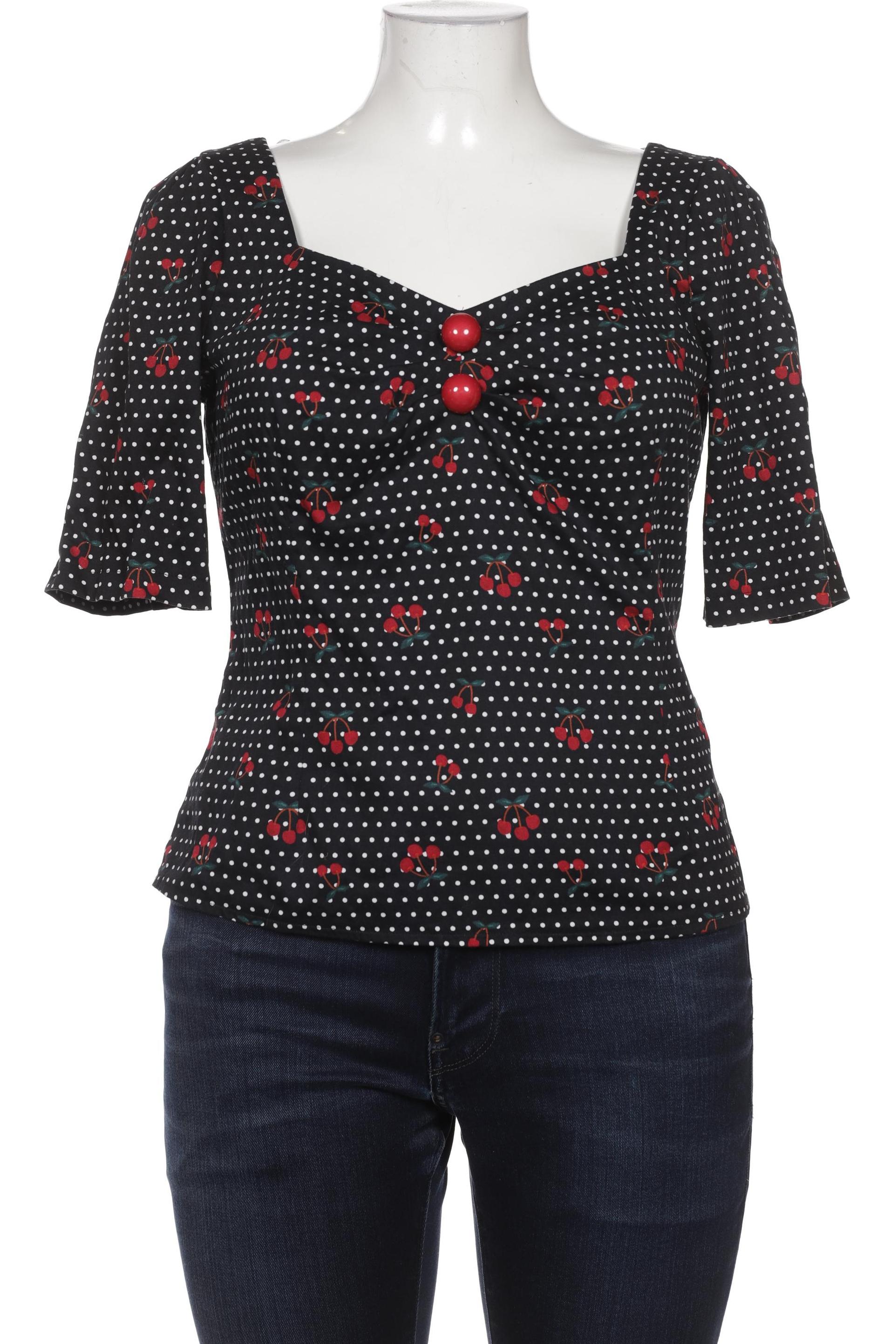 

Collectif Damen Bluse, schwarz, Gr. 44