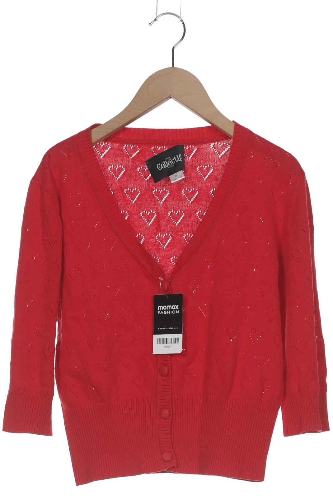 

Collectif Damen Strickjacke, rot, Gr. 44