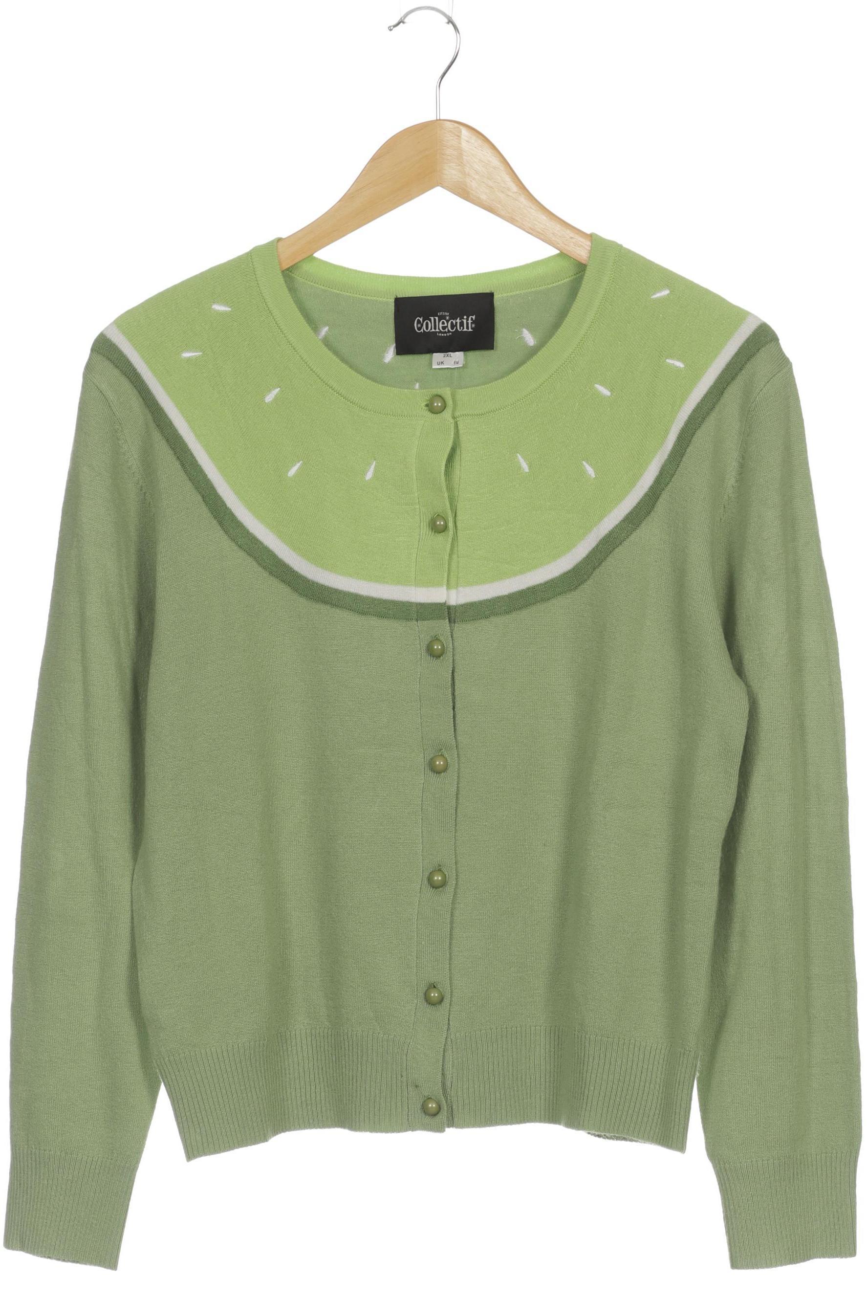 

Collectif London Damen Strickjacke, grün, Gr. 44
