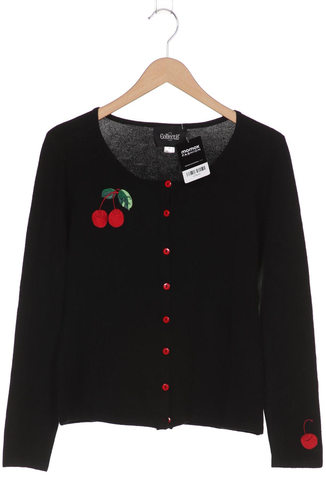 

Collectif Damen Strickjacke, schwarz
