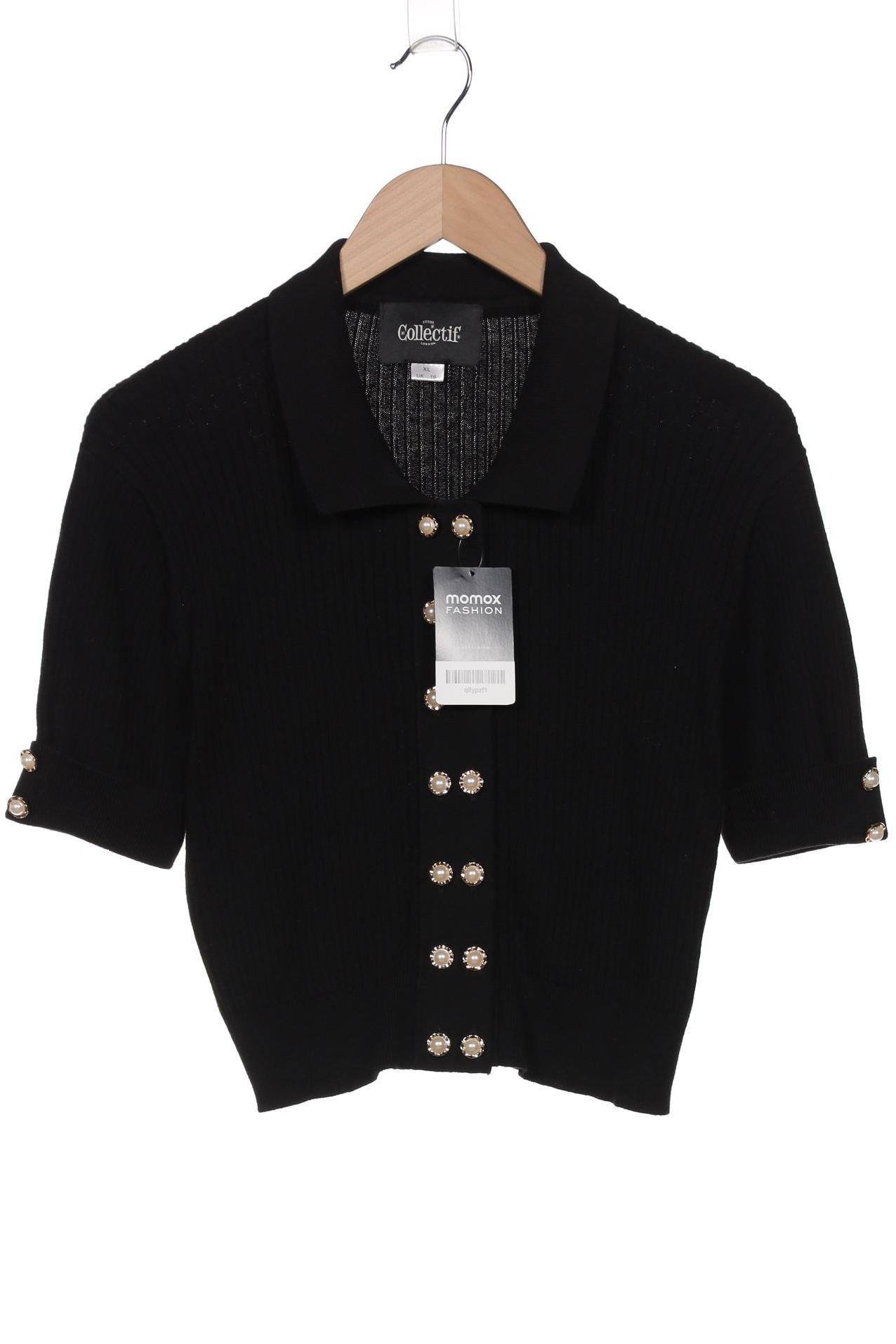 

Collectif Damen Strickjacke, schwarz