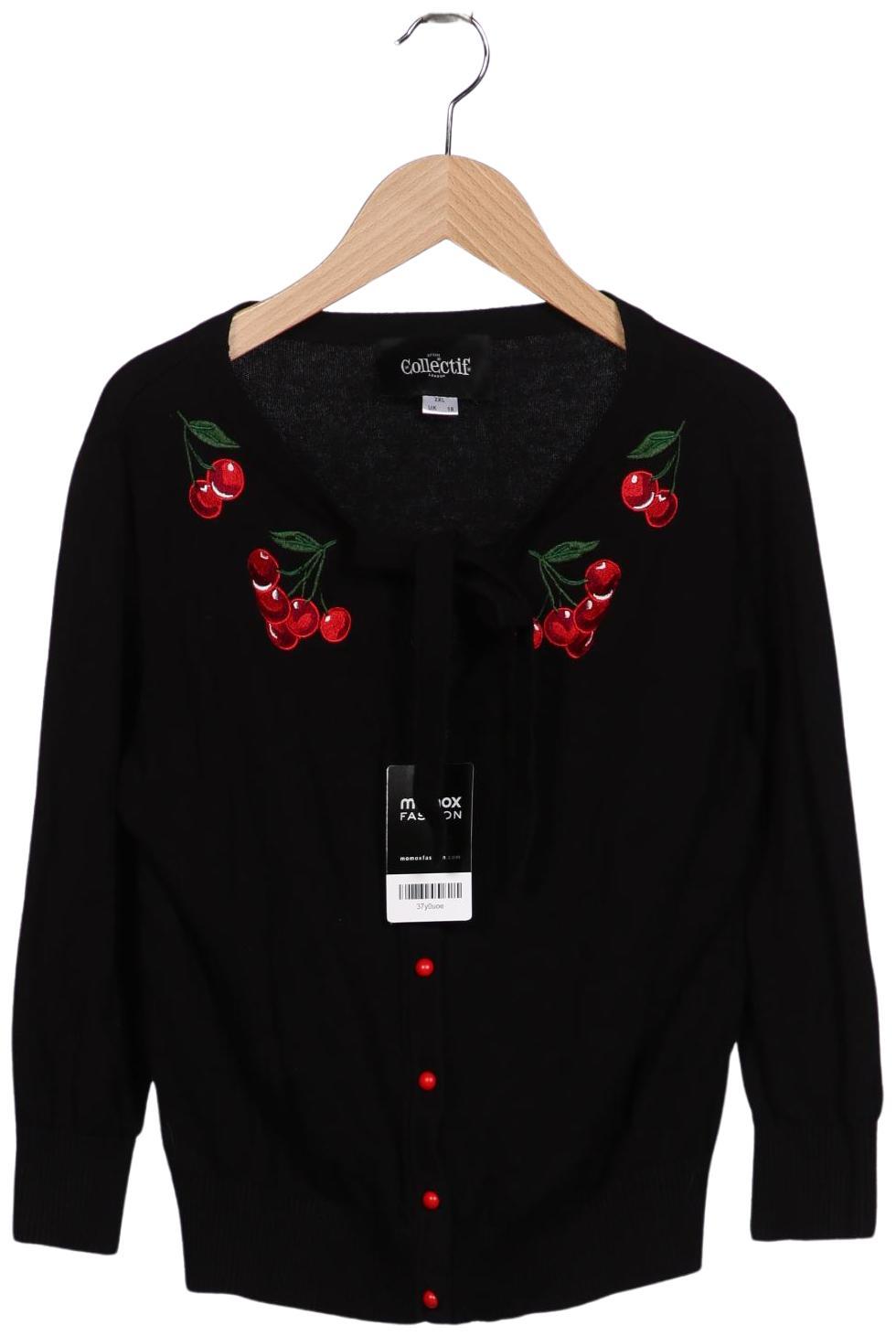 

Collectif London Damen Strickjacke, schwarz, Gr. 44