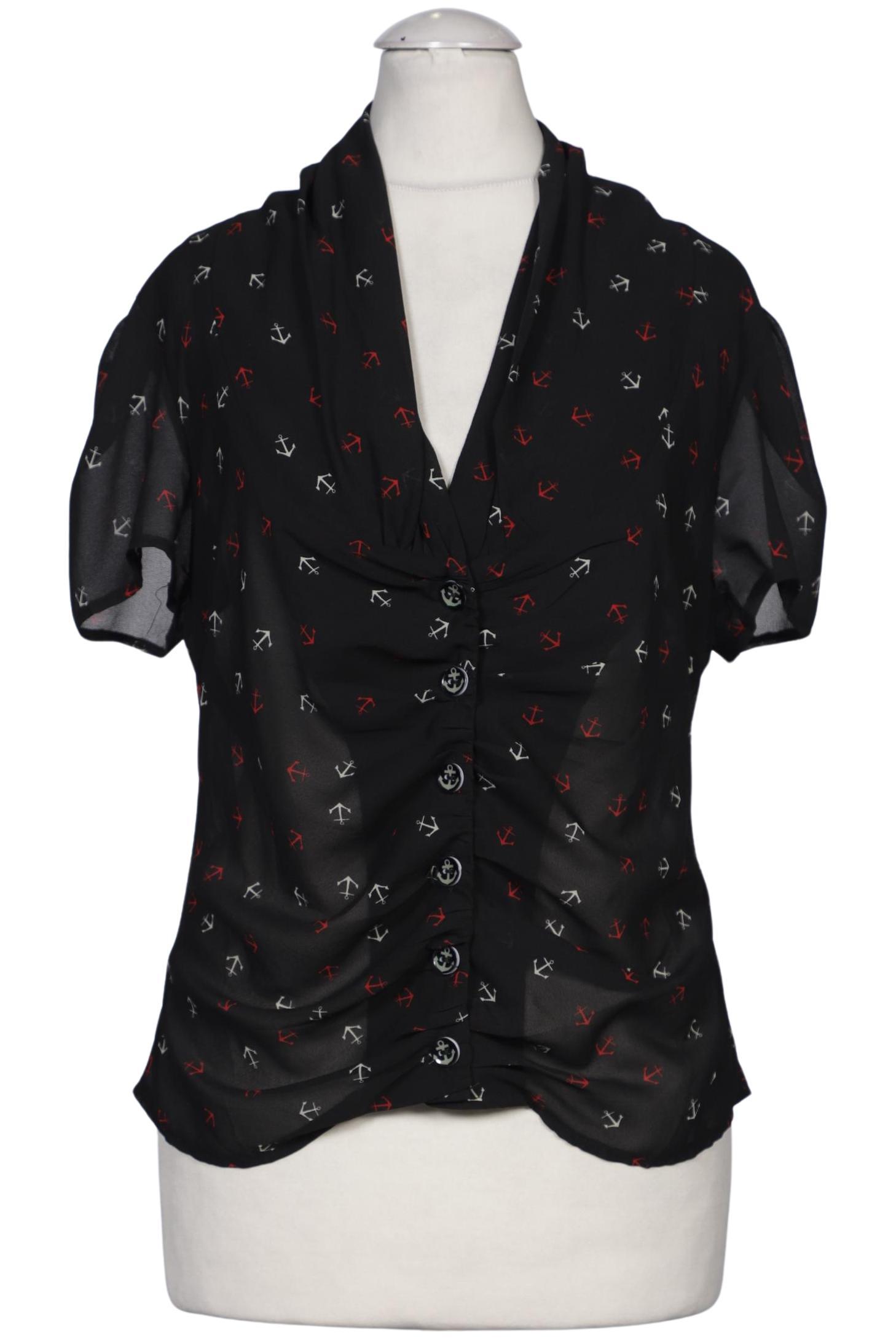 

Collectif London Damen Bluse, schwarz, Gr. 36