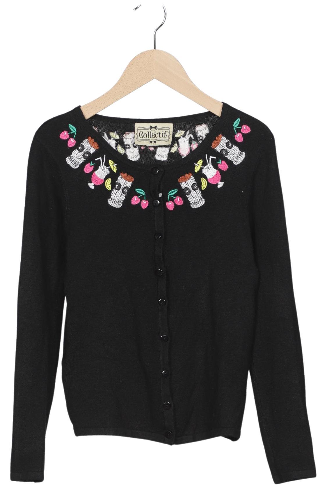 

Collectif London Damen Strickjacke, schwarz, Gr. 36