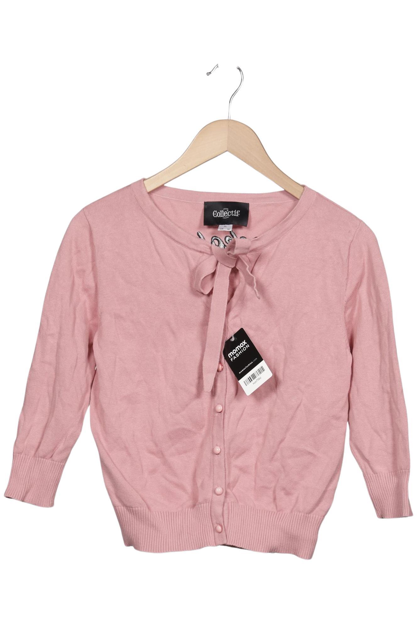 

Collectif London Damen Strickjacke, pink, Gr. 42
