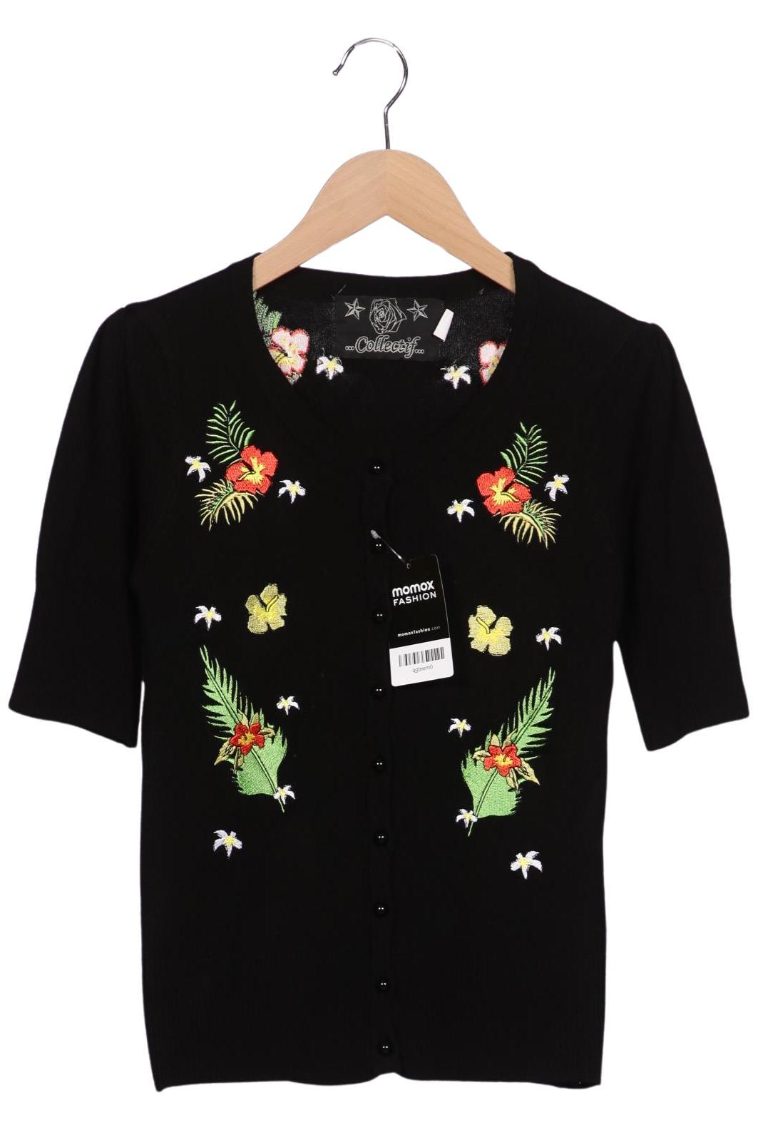 

Collectif London Damen Strickjacke, schwarz, Gr. 34