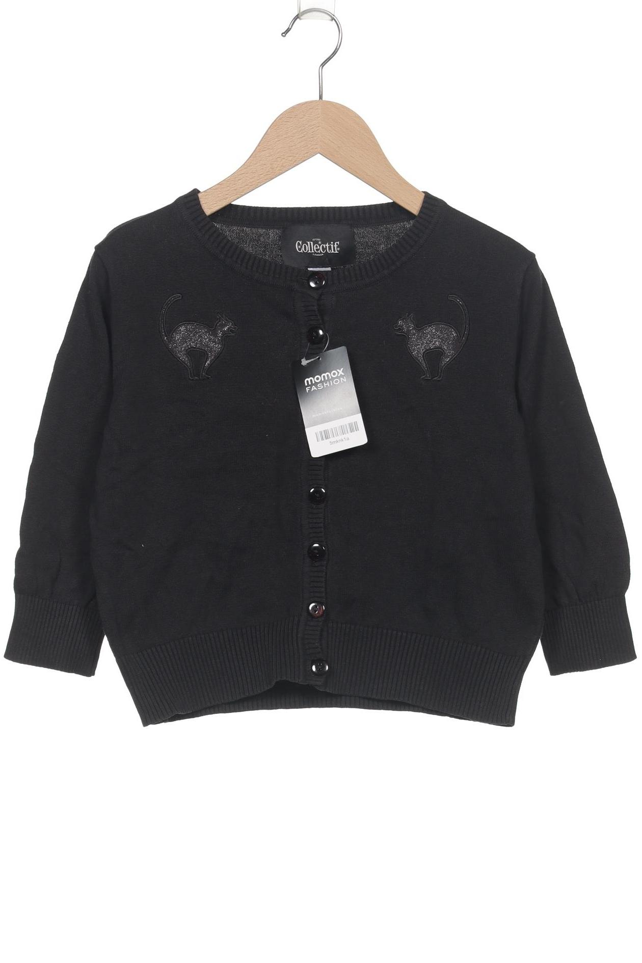 

Collectif London Damen Strickjacke, schwarz, Gr. 40