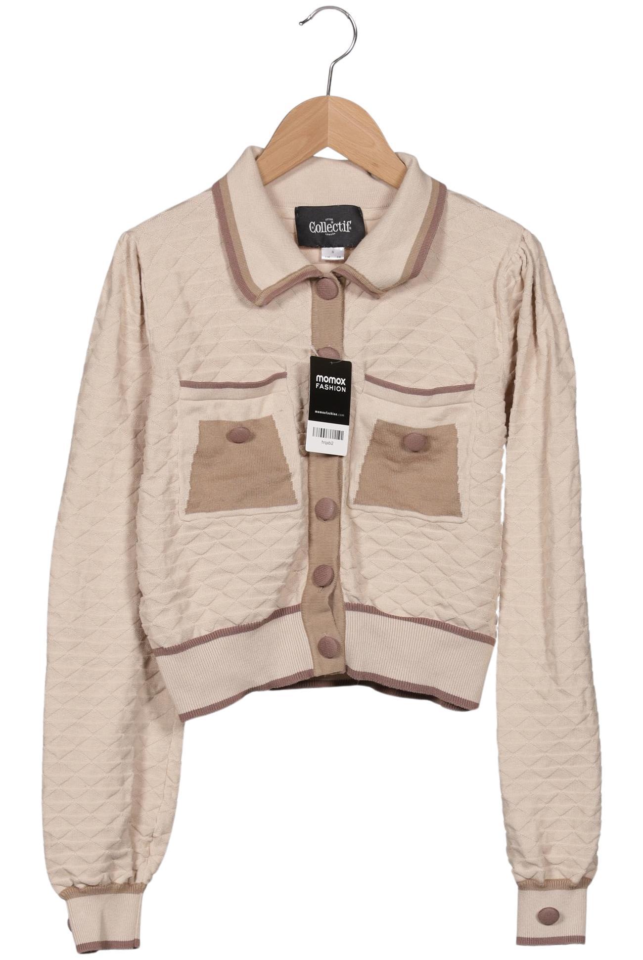 

Collectif London Damen Strickjacke, beige, Gr. 36