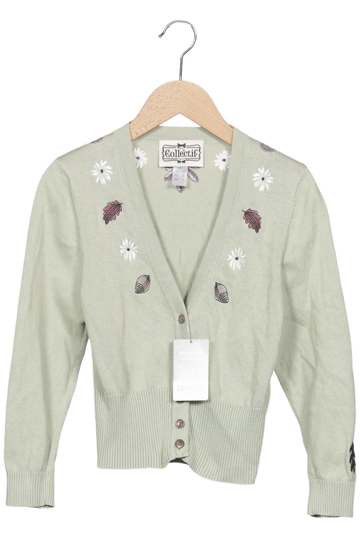 

Collectif London Damen Strickjacke, hellgrün, Gr. 36