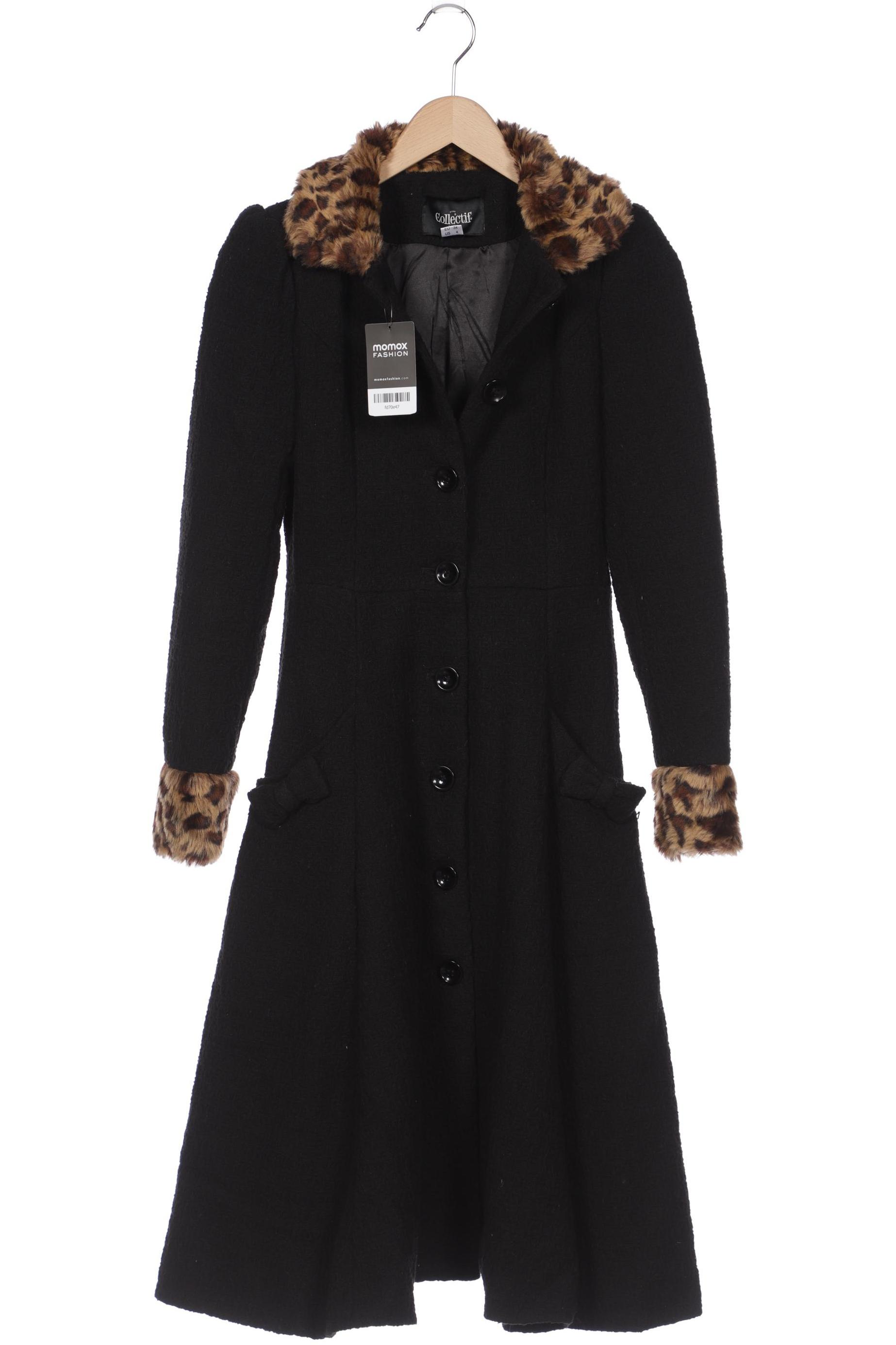 Thumbnail - Collectif London Damen Mantel, schwarz, Gr. 34