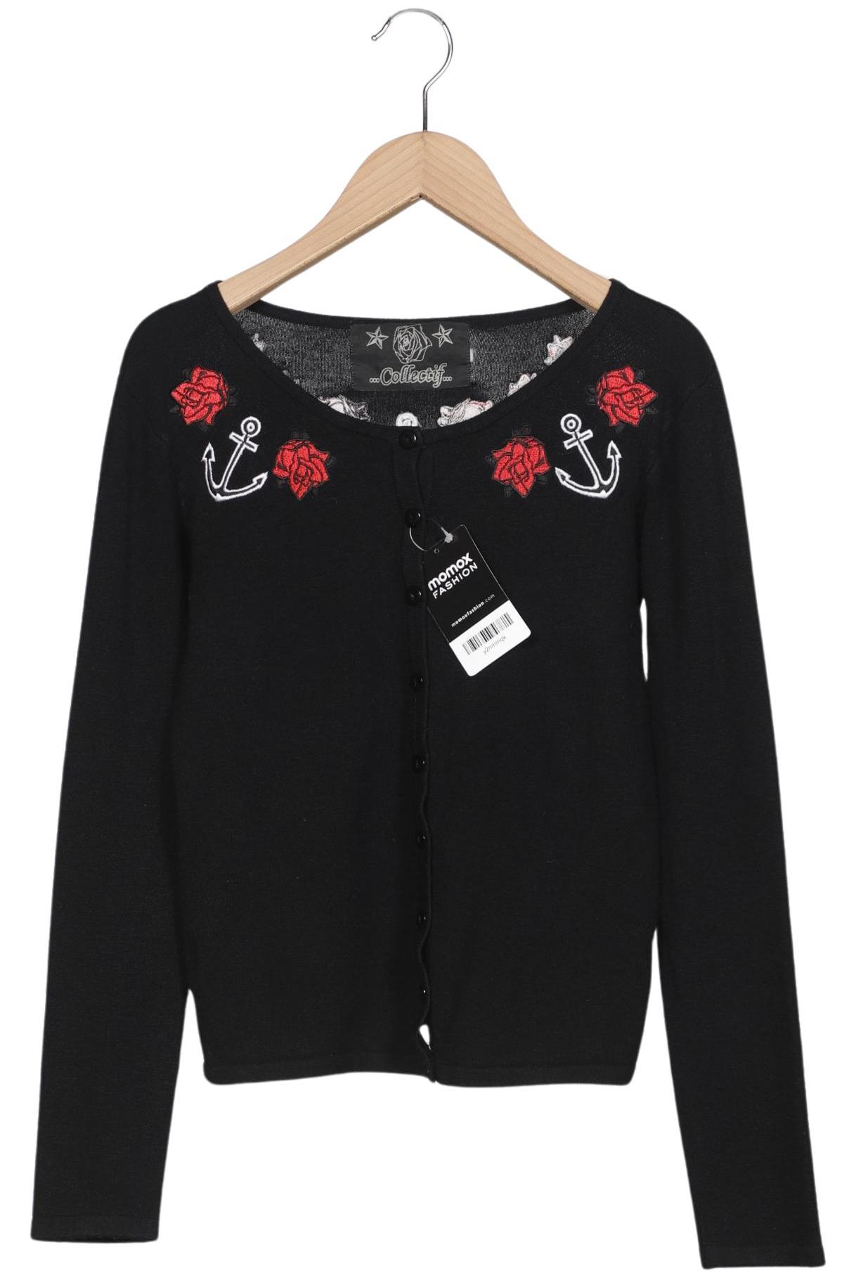 

Collectif London Damen Strickjacke, schwarz, Gr. 36