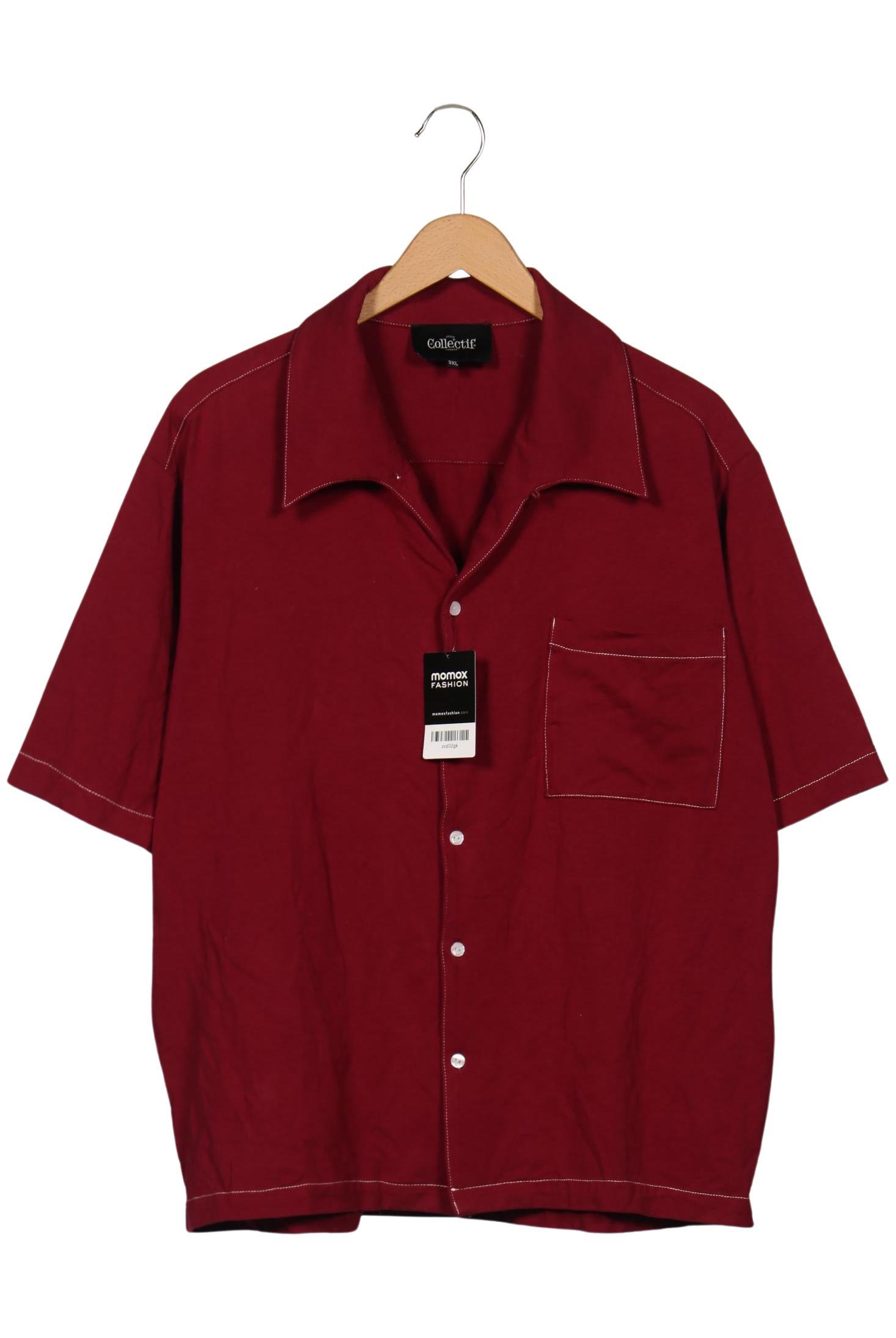 

Collectif London Herren Hemd, bordeaux, Gr. 58