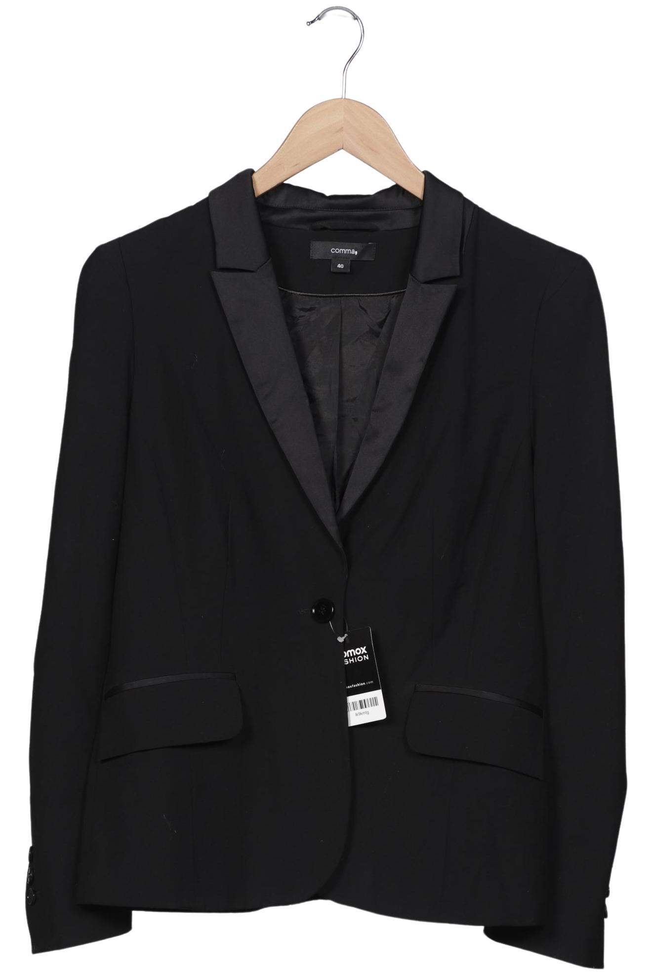 

Comma Damen Blazer, schwarz, Gr. 40