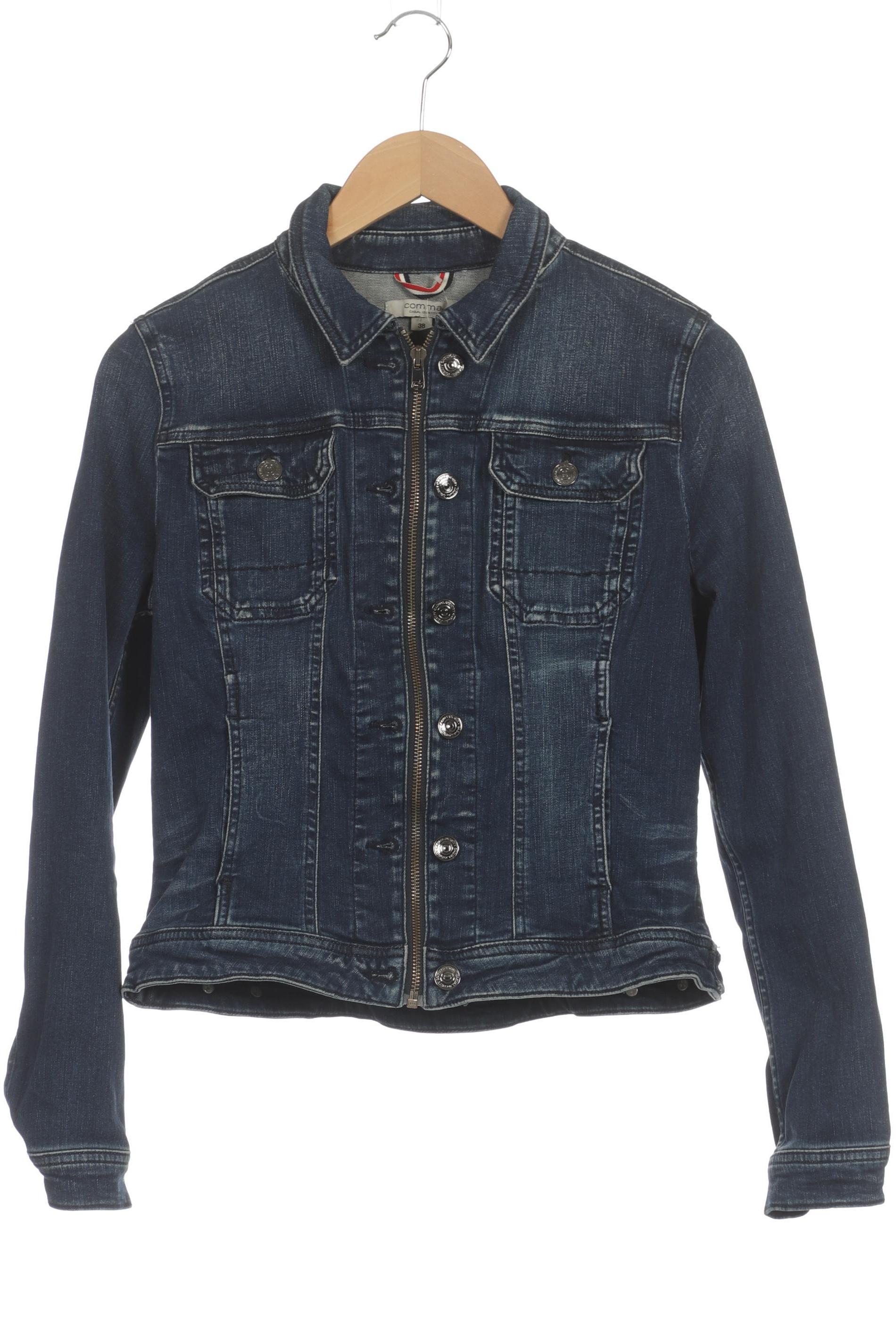 

Comma Damen Jacke, blau, Gr. 38