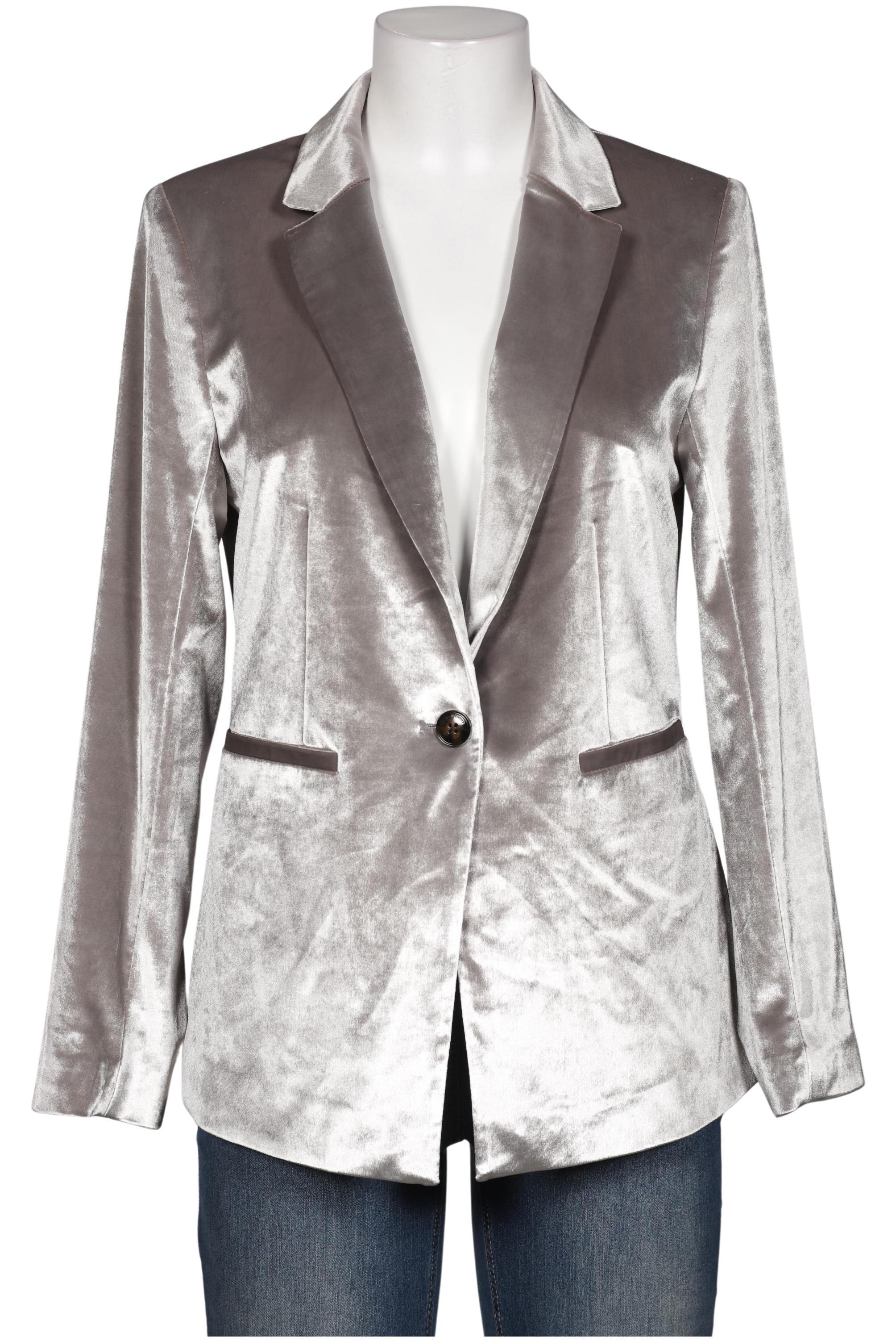 

Comma Damen Blazer, silber, Gr. 38