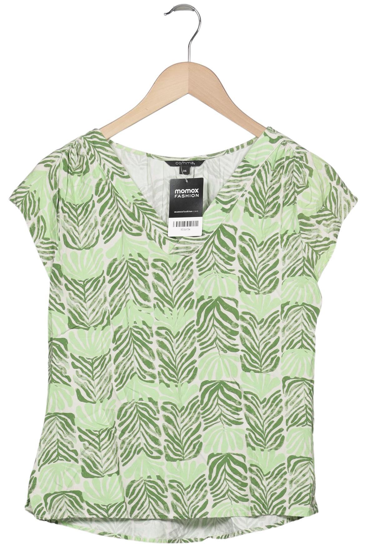 

Comma Damen Bluse, hellgrün, Gr. 34