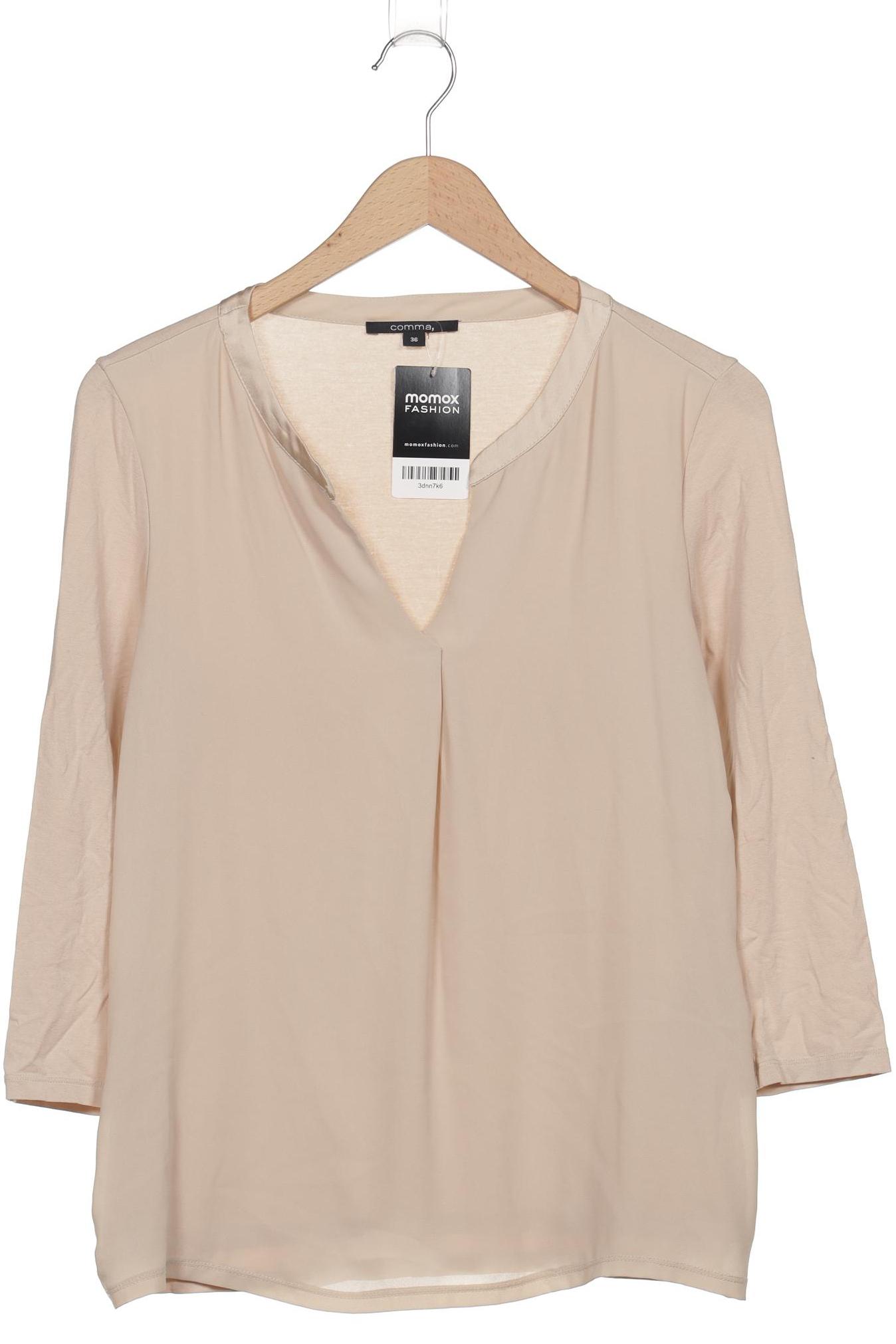 

Comma Damen Bluse, beige, Gr. 36