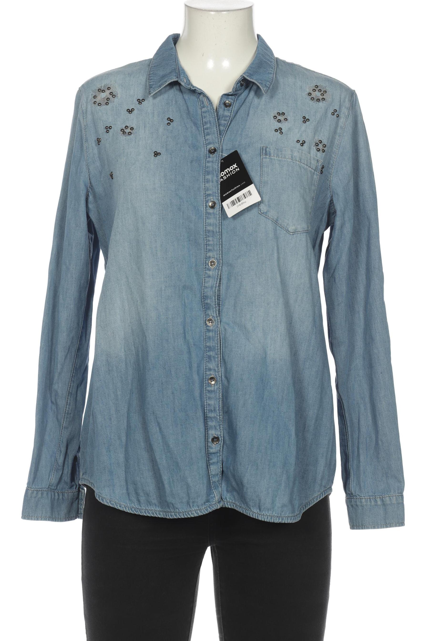 

Comma Damen Bluse, blau, Gr. 40