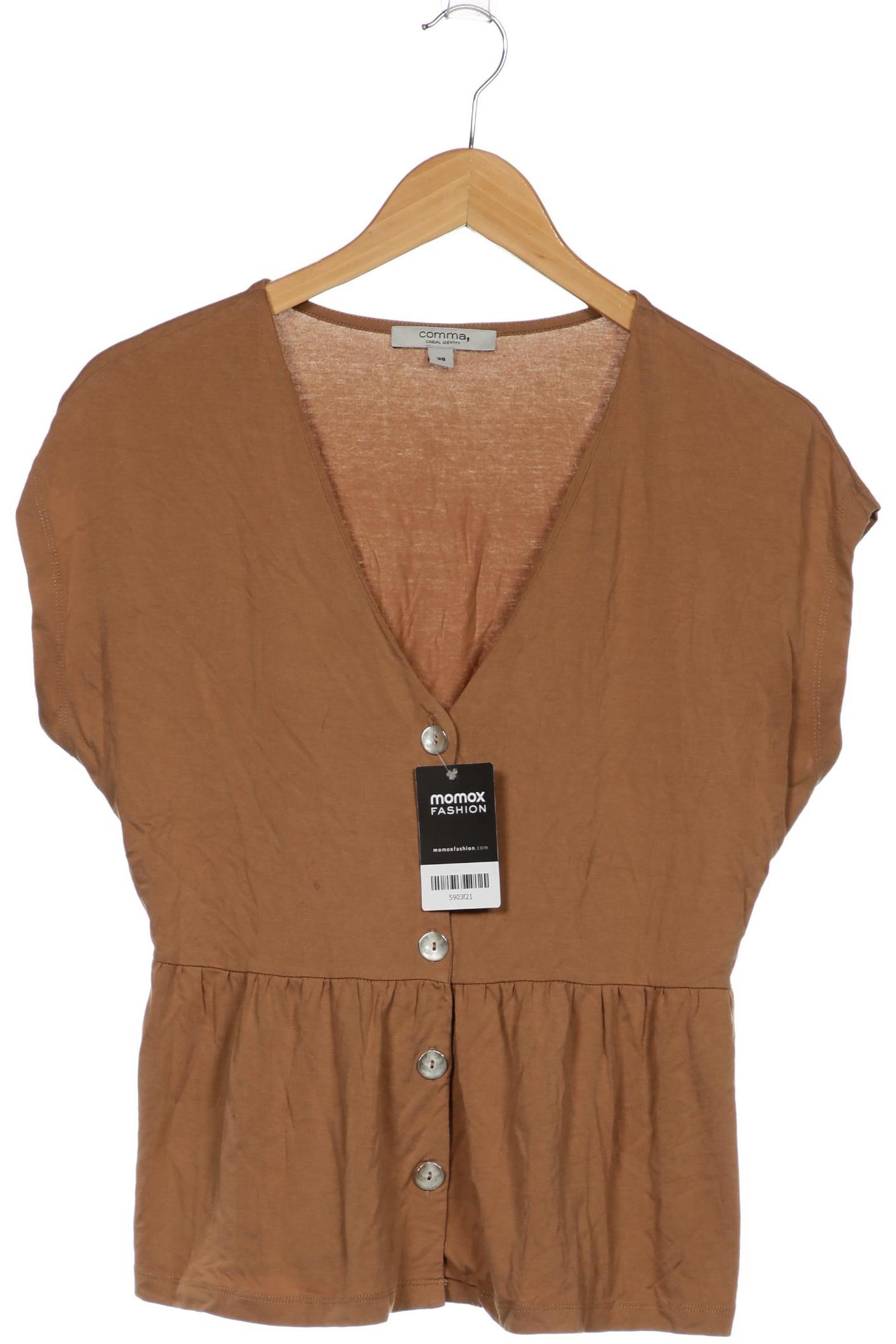

Comma Damen Bluse, braun, Gr. 38