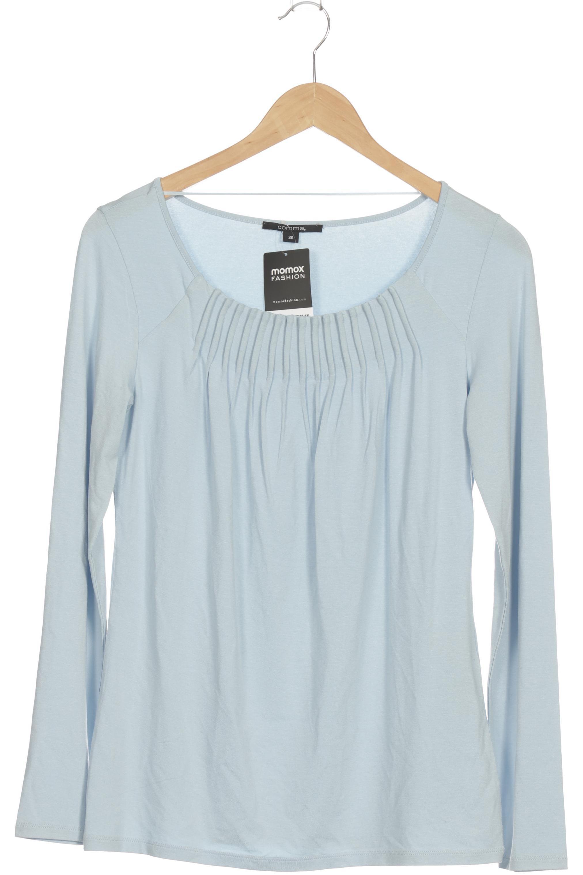 

Comma Damen Langarmshirt, blau, Gr. 36