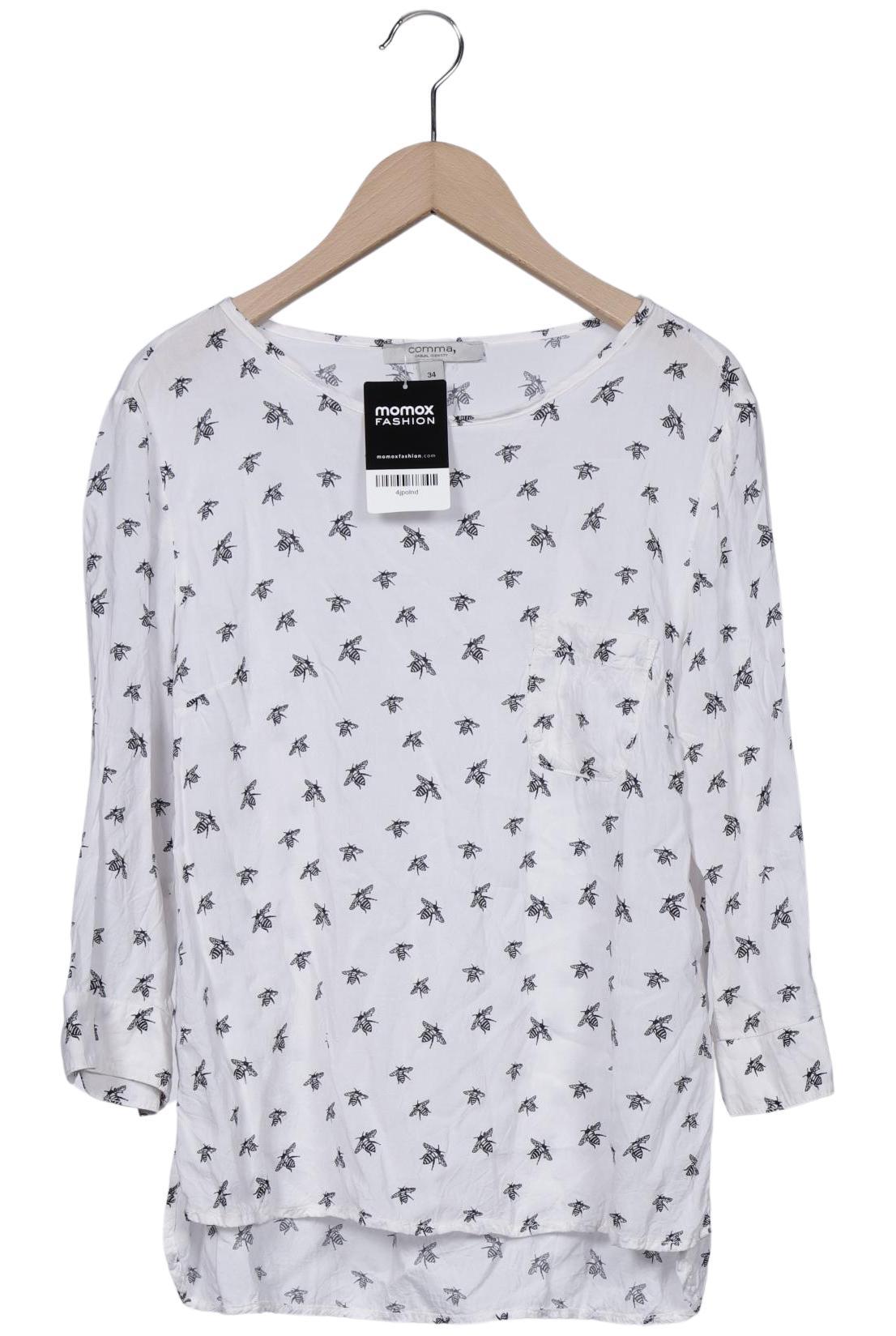 

Comma Damen Bluse, weiß, Gr. 34