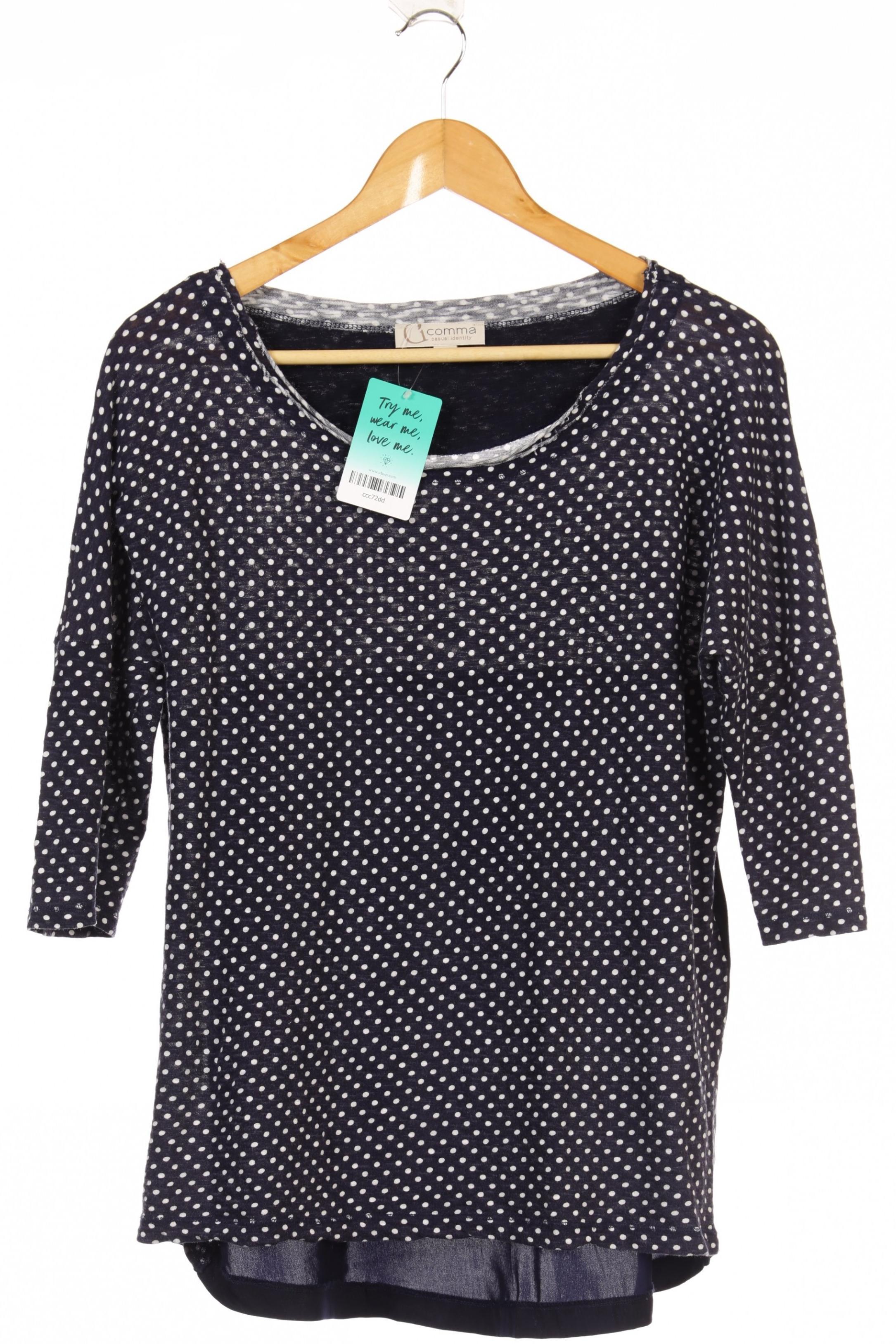 

Comma Damen Bluse, blau, Gr. 34