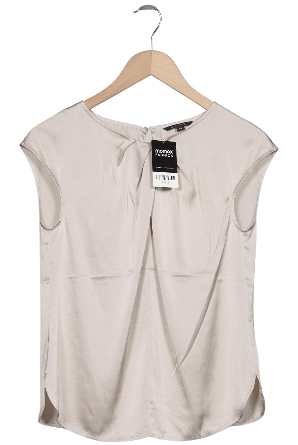 

Comma Damen Bluse, beige, Gr. 34