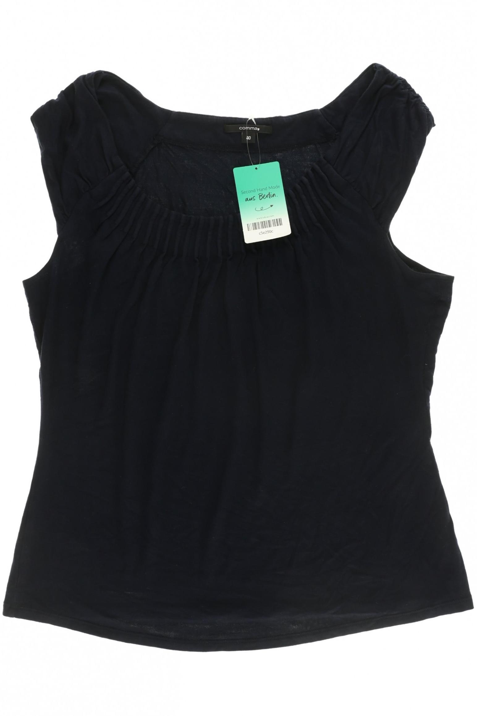 

Comma Damen Bluse, blau, Gr. 40