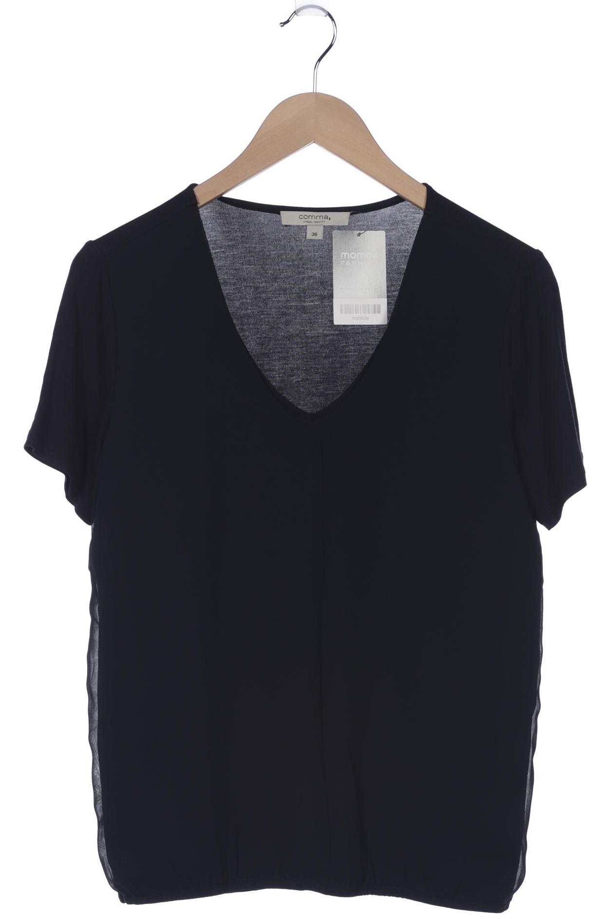 

Comma Damen Bluse, marineblau, Gr. 36