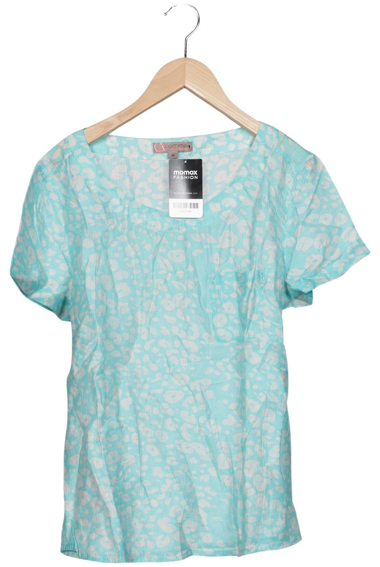 

Comma Damen Bluse, blau, Gr. 40