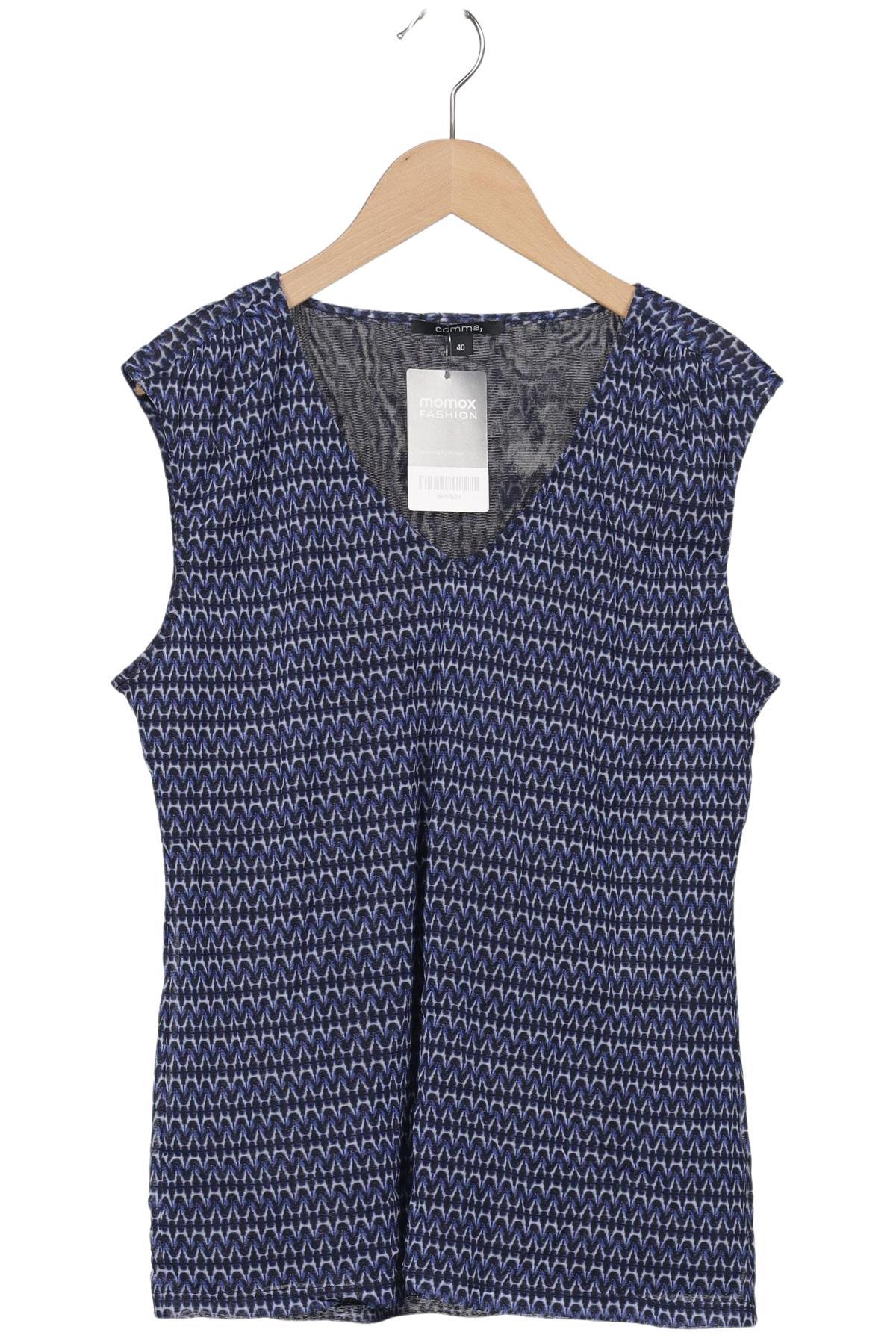 

Comma Damen Bluse, blau, Gr. 40