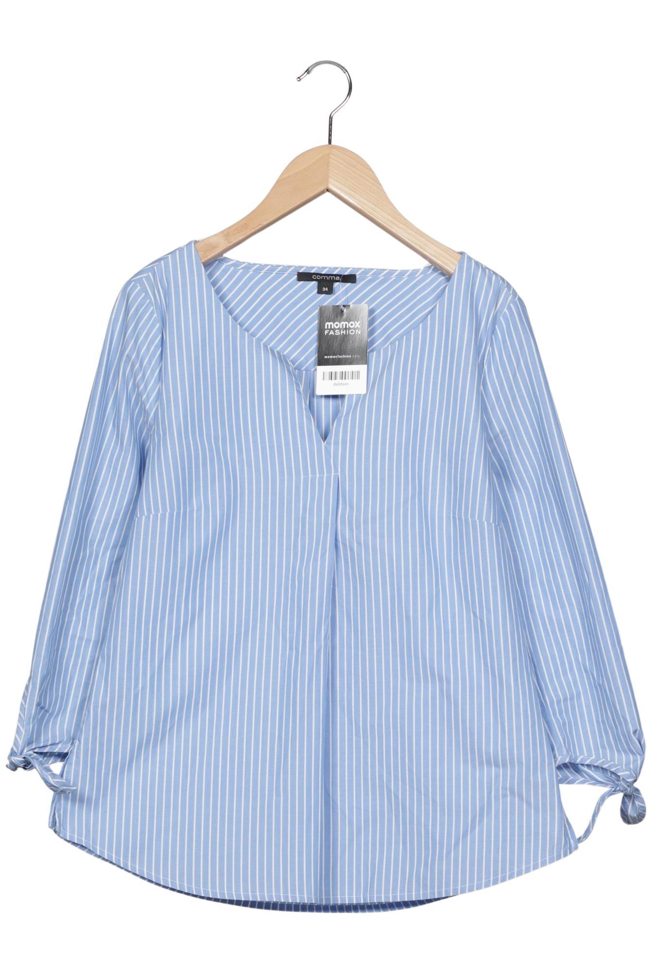 

Comma Damen Bluse, blau, Gr. 34