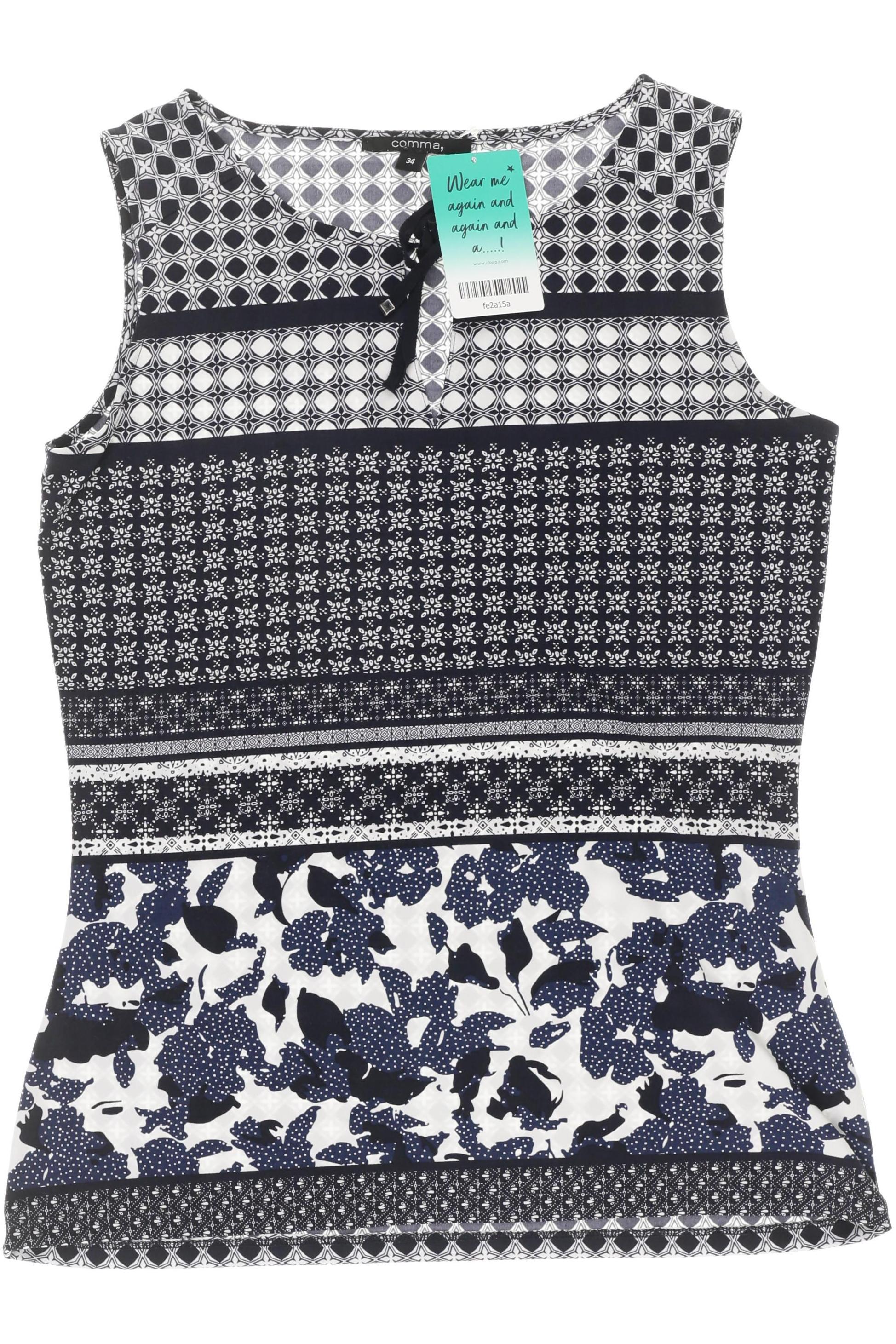 

Comma Damen Bluse, blau, Gr. 34