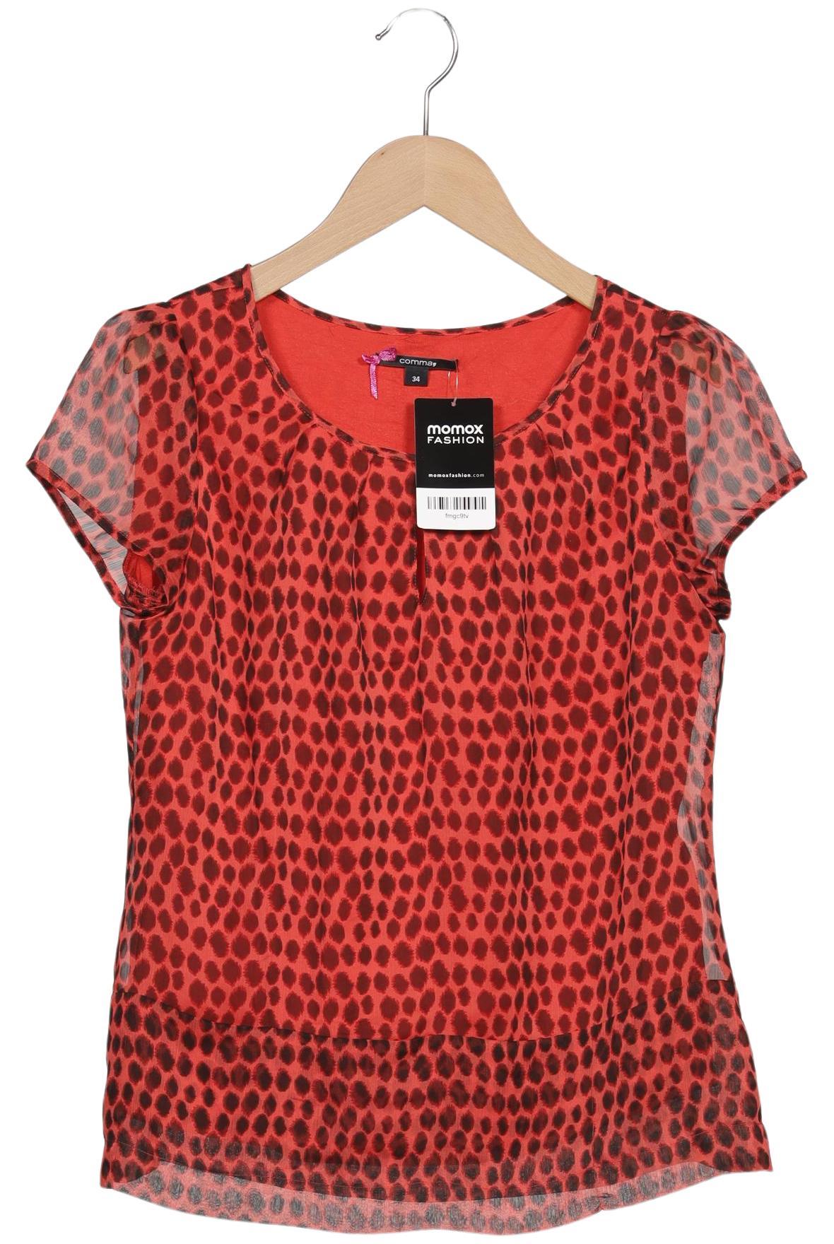 

Comma Damen Bluse, rot, Gr. 34
