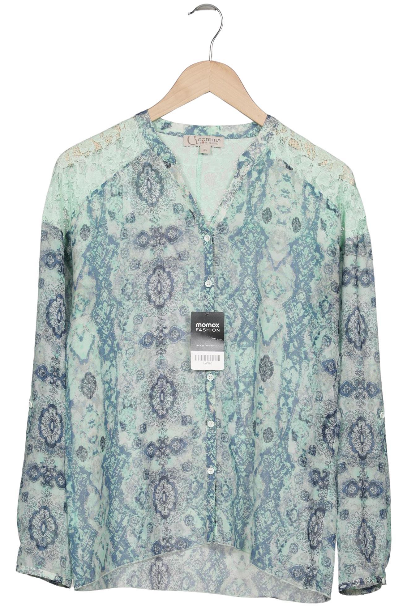 

Comma Damen Bluse, türkis, Gr. 36