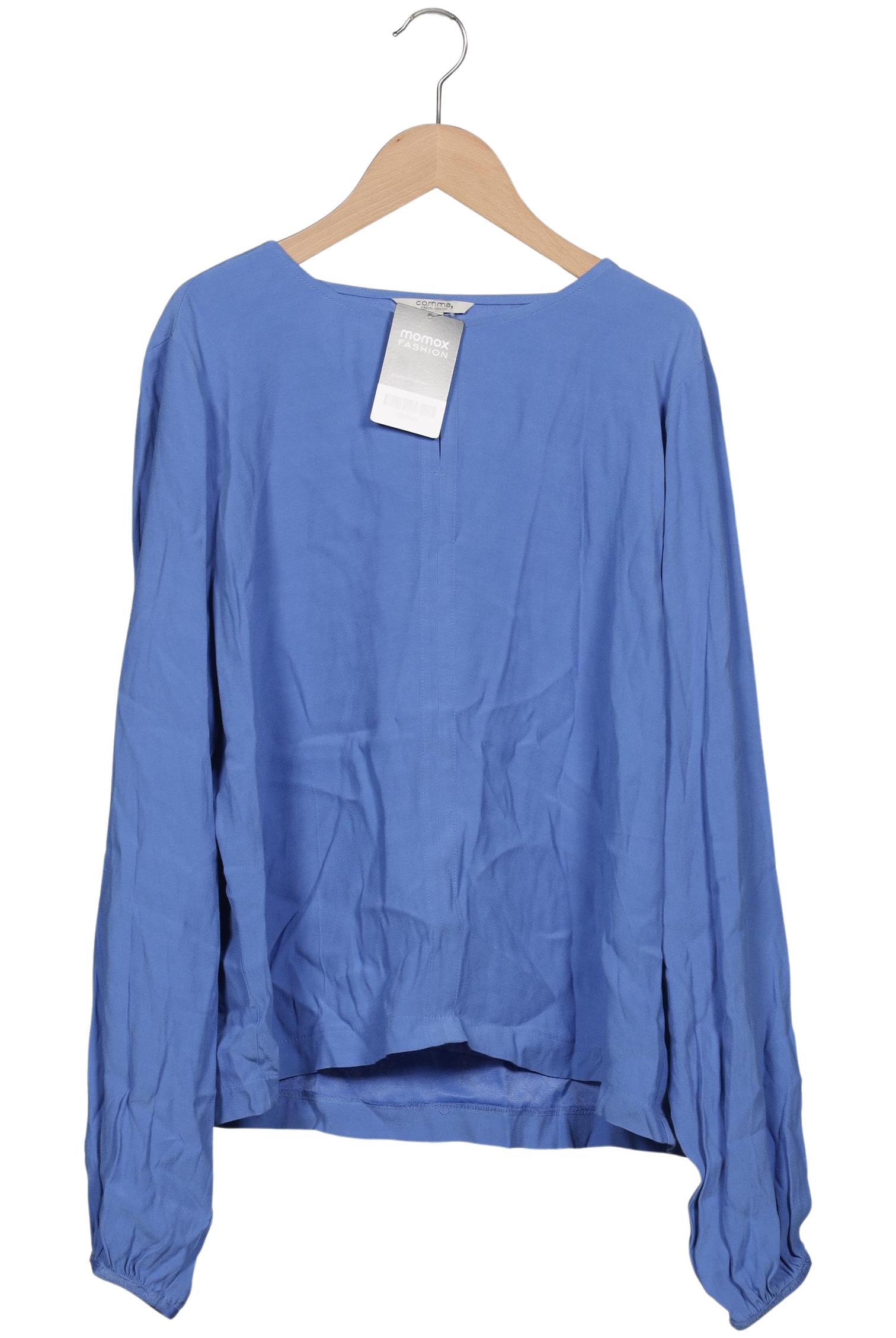 

Comma Damen Bluse, blau, Gr. 40