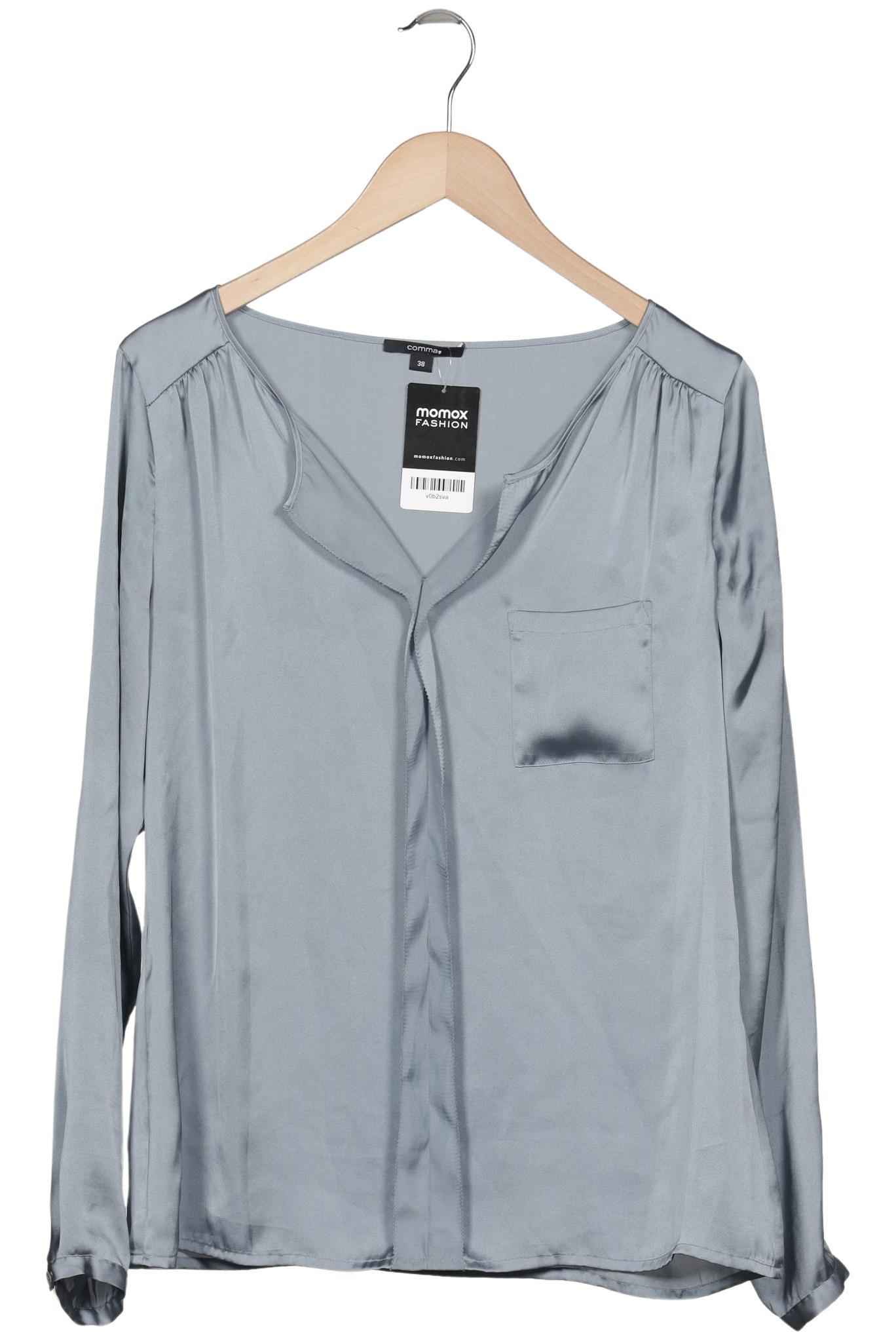 

Comma Damen Bluse, hellblau, Gr. 38