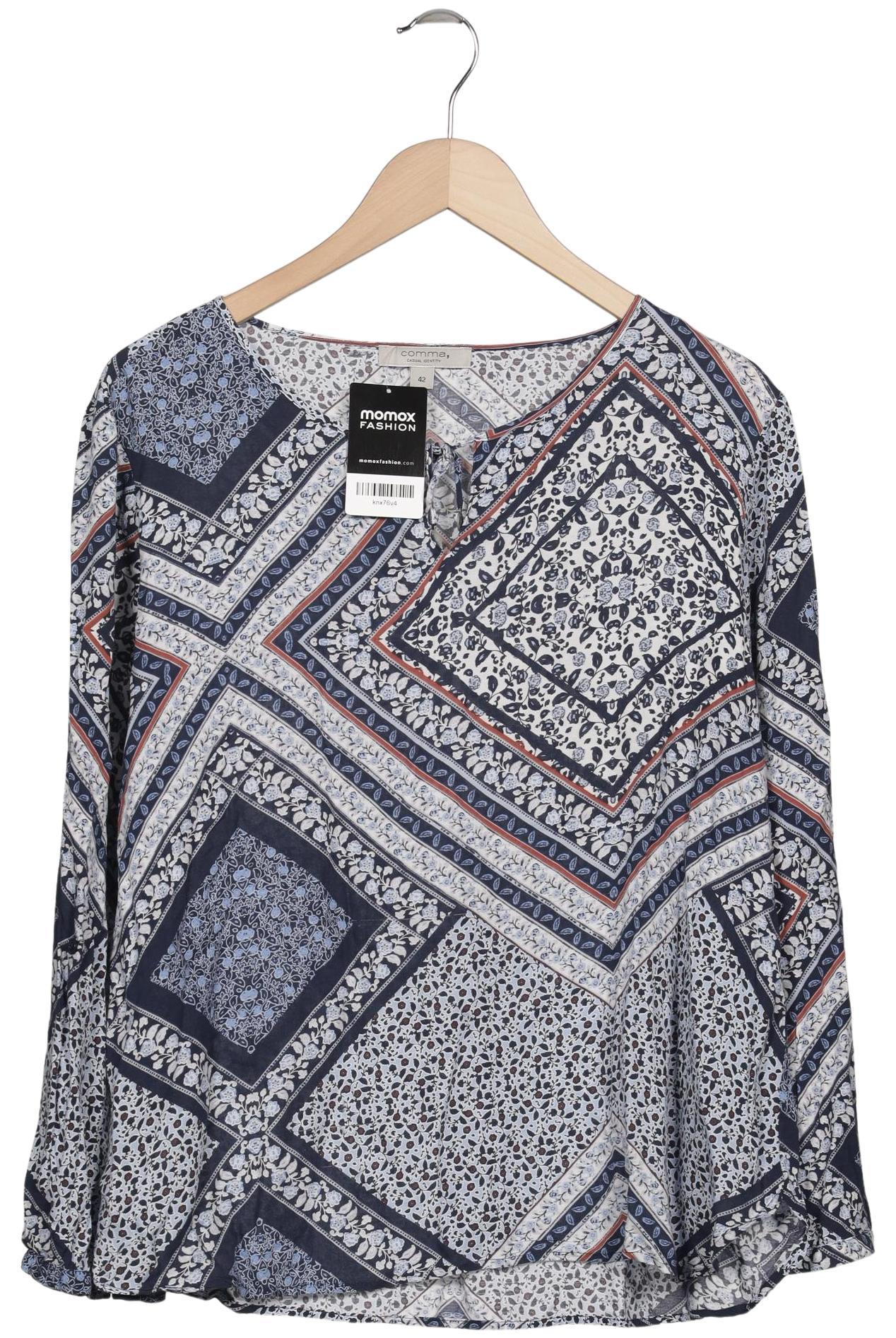 

Comma Damen Bluse, marineblau, Gr. 42