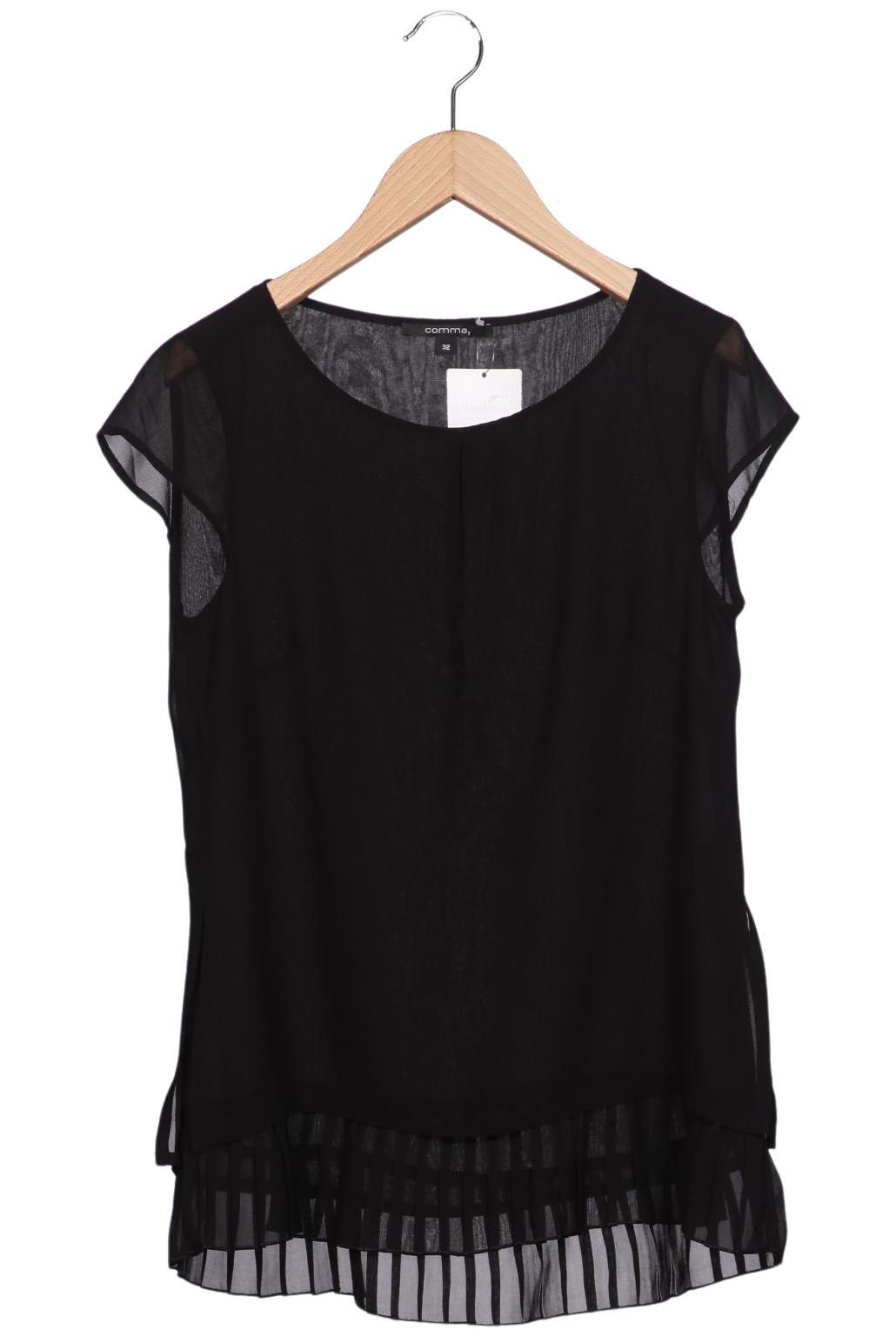 

Comma Damen Bluse, schwarz, Gr. 32