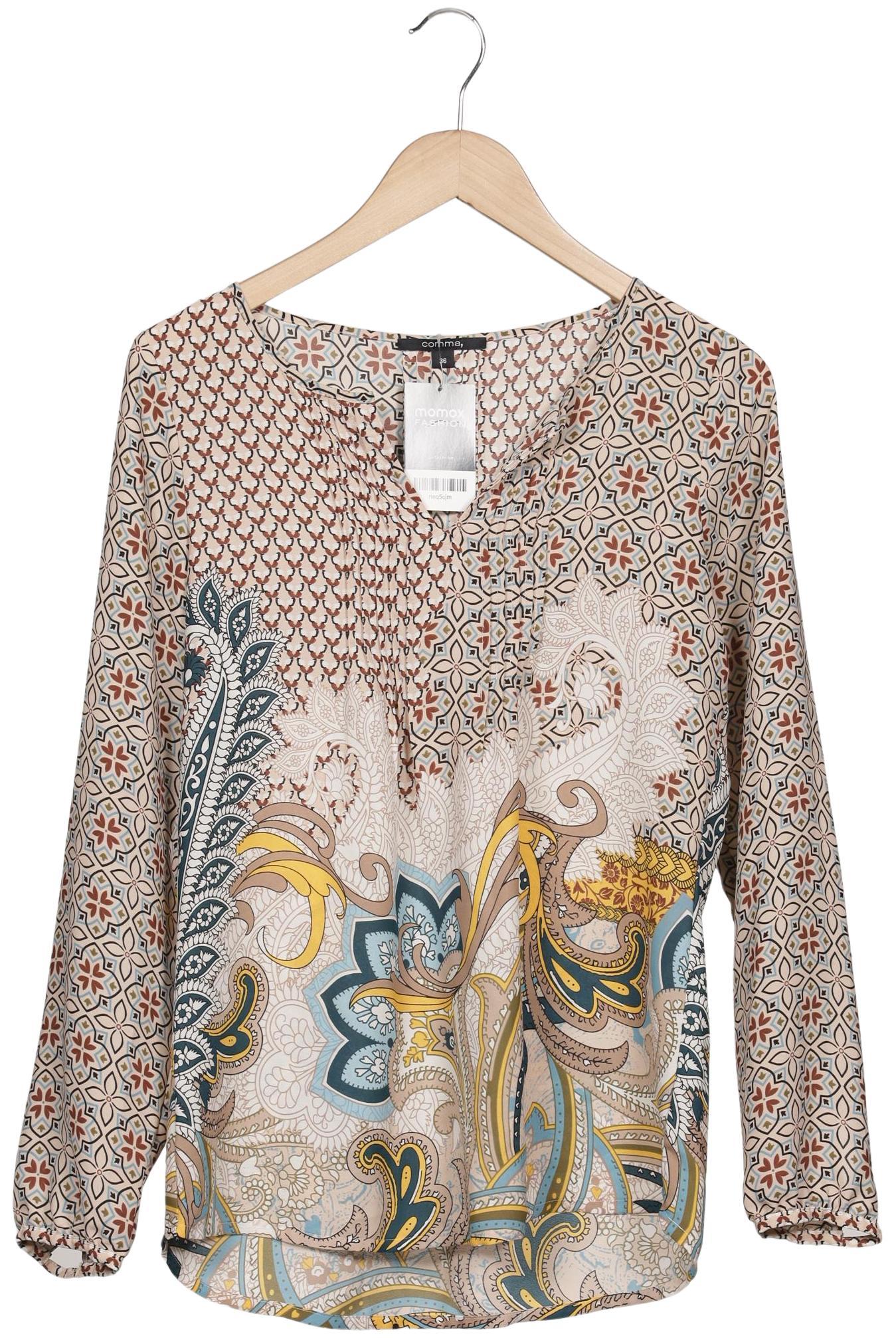 

Comma Damen Bluse, beige, Gr. 36