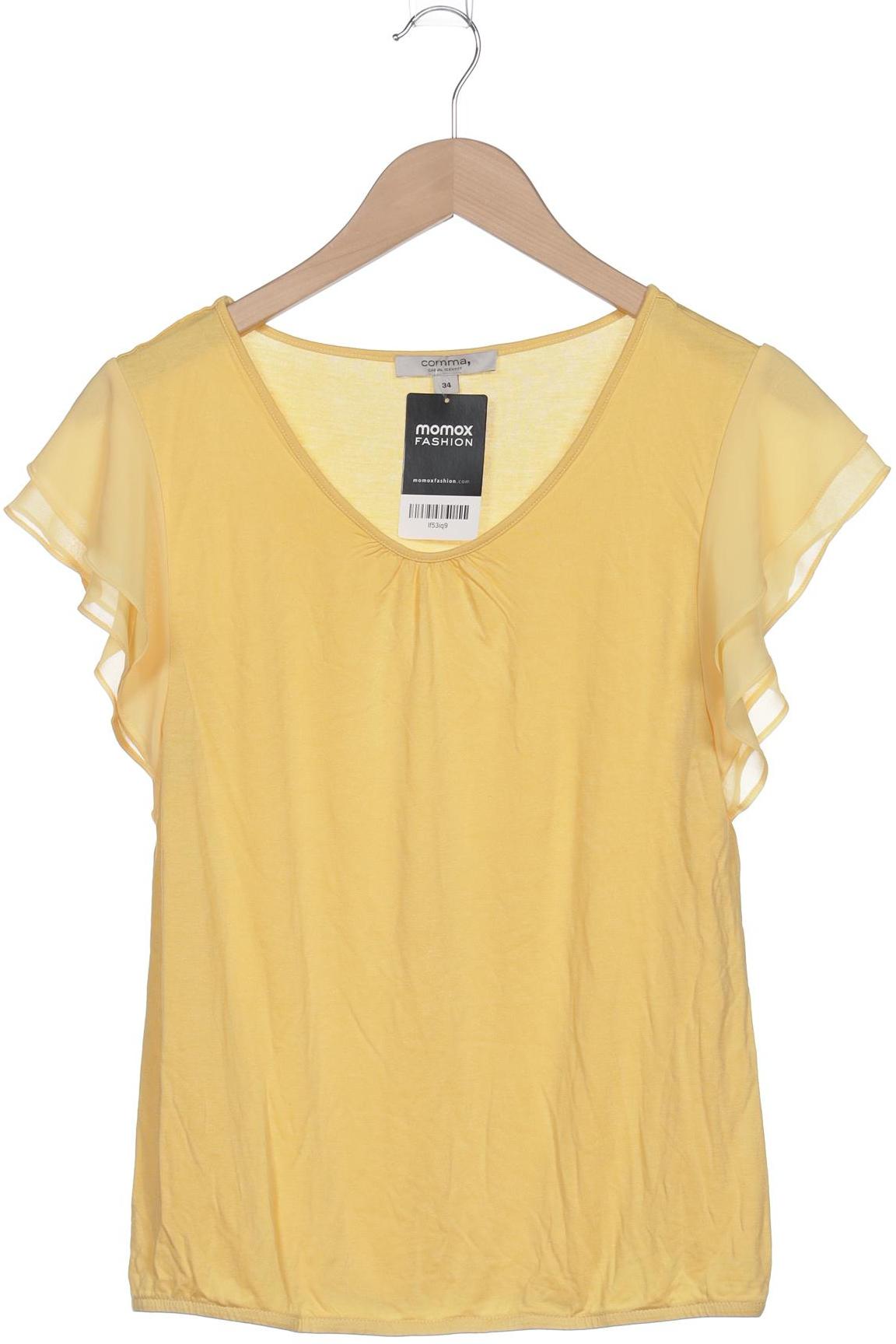 

Comma Damen Bluse, gelb, Gr. 34