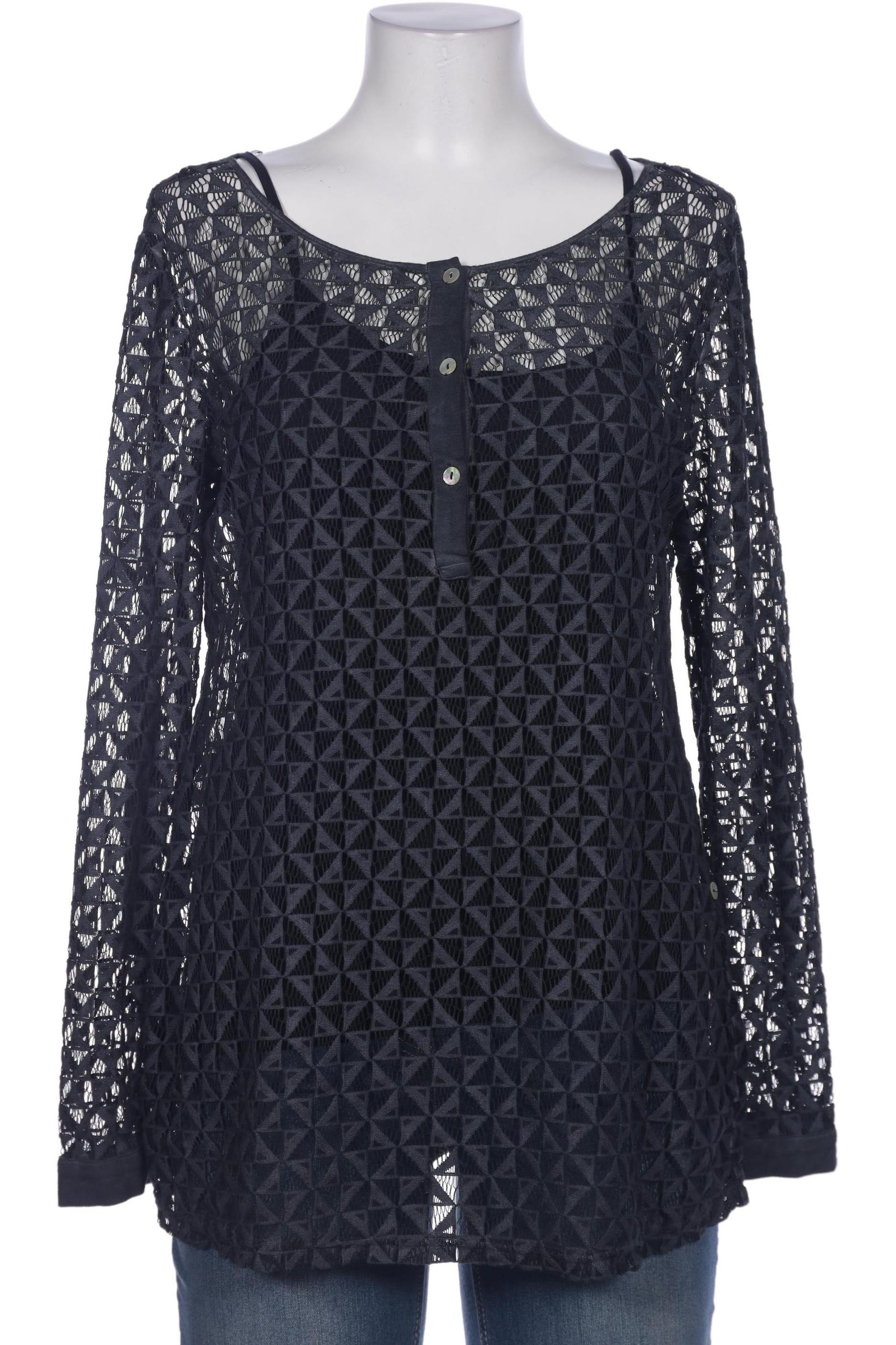 

Comma Damen Bluse, marineblau, Gr. 38