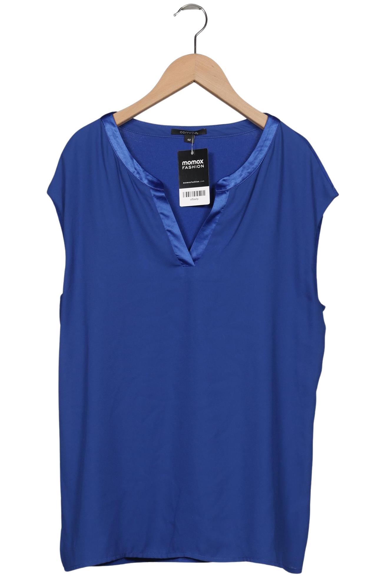 

Comma Damen Bluse, blau, Gr. 42