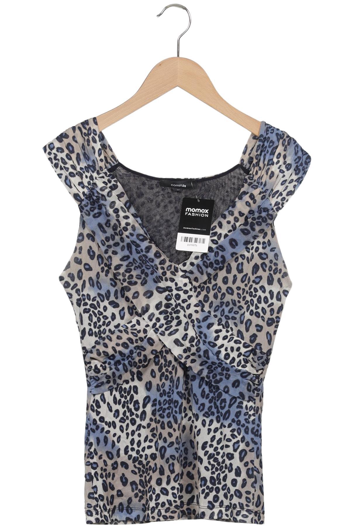 

Comma Damen Bluse, blau, Gr. 40
