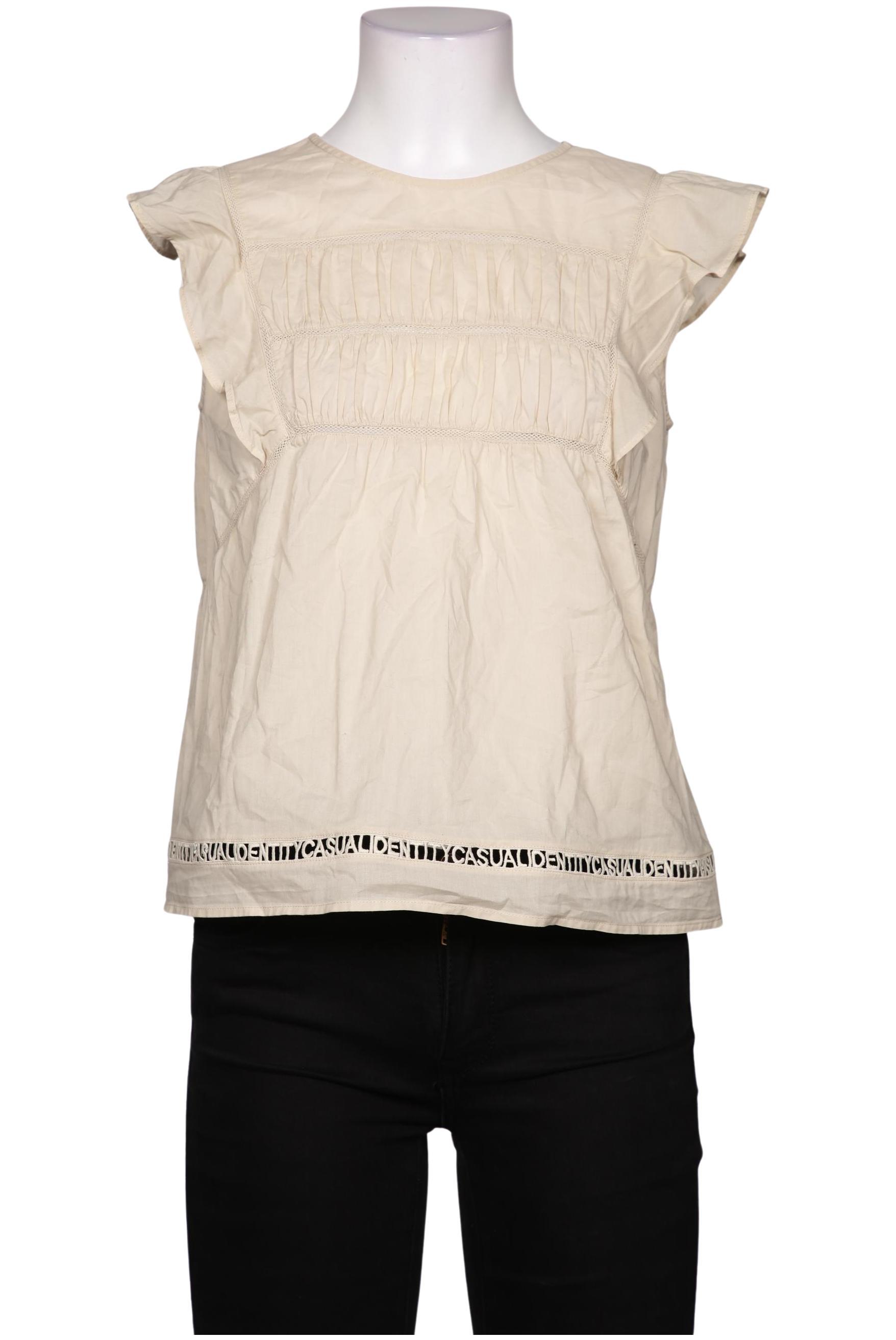 

Comma Damen Bluse, beige, Gr. 36