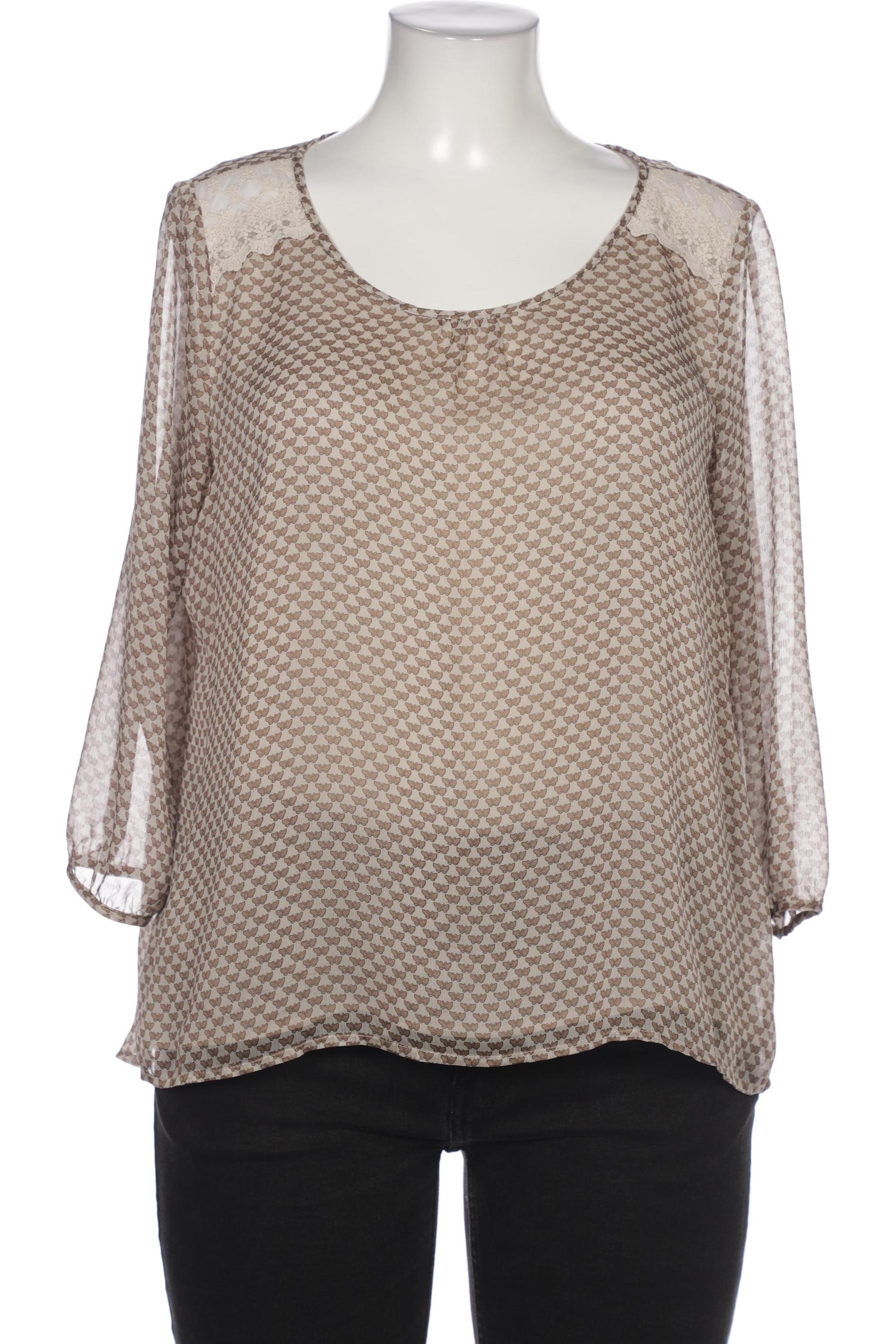 

Comma Damen Bluse, beige, Gr. 48