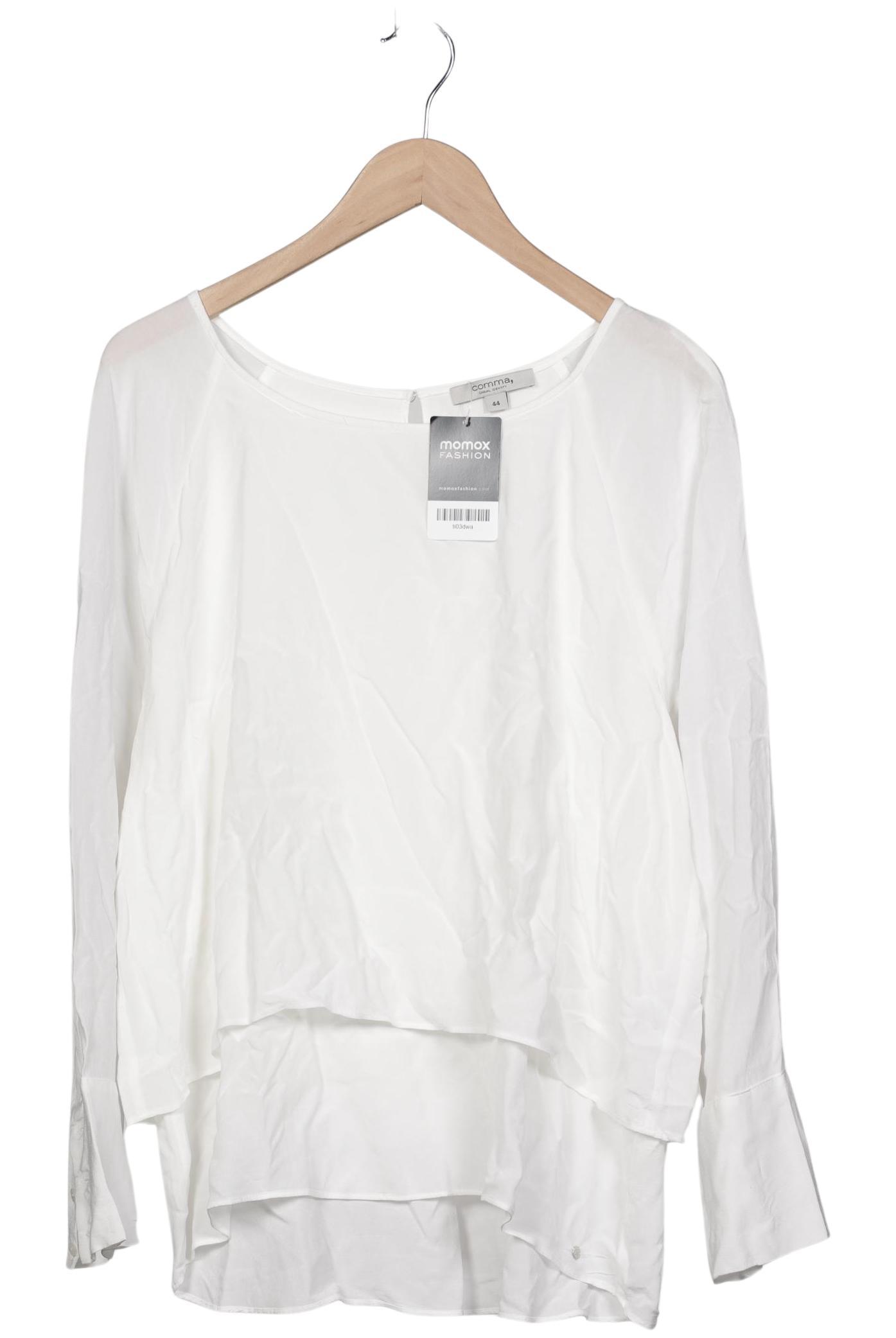 

Comma Damen Bluse, weiß, Gr. 44