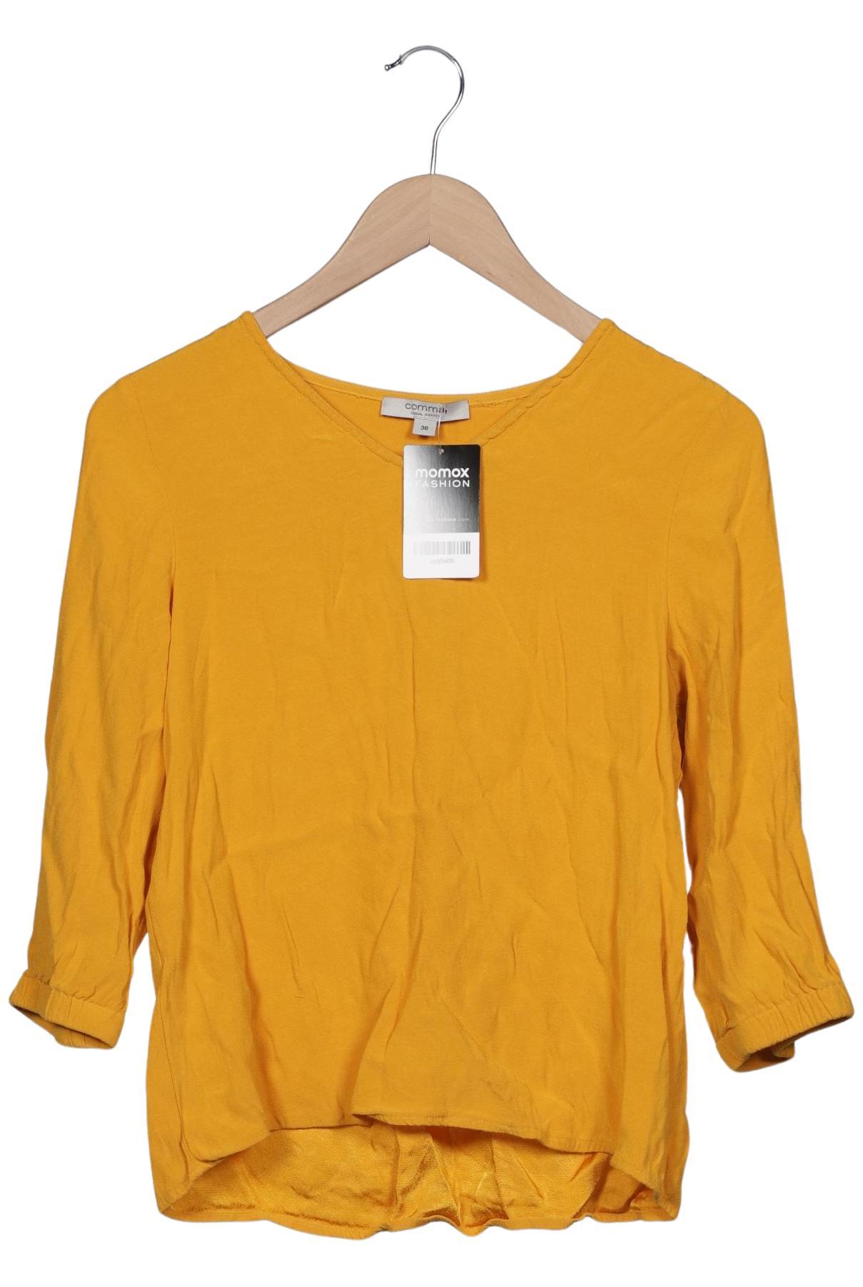 

Comma Damen Bluse, gelb, Gr. 36