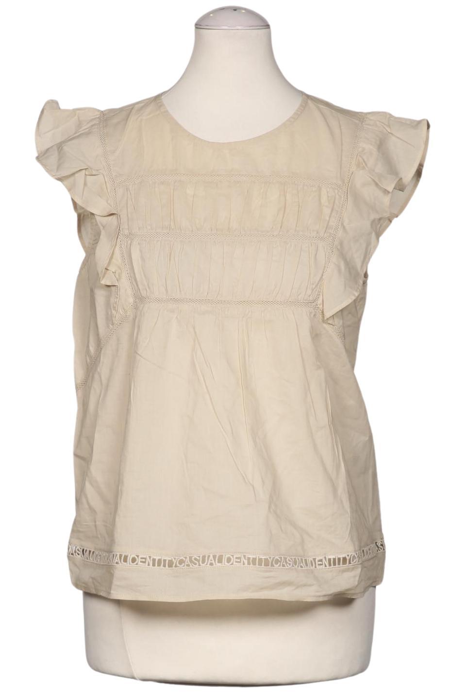 

Comma Damen Bluse, beige, Gr. 34