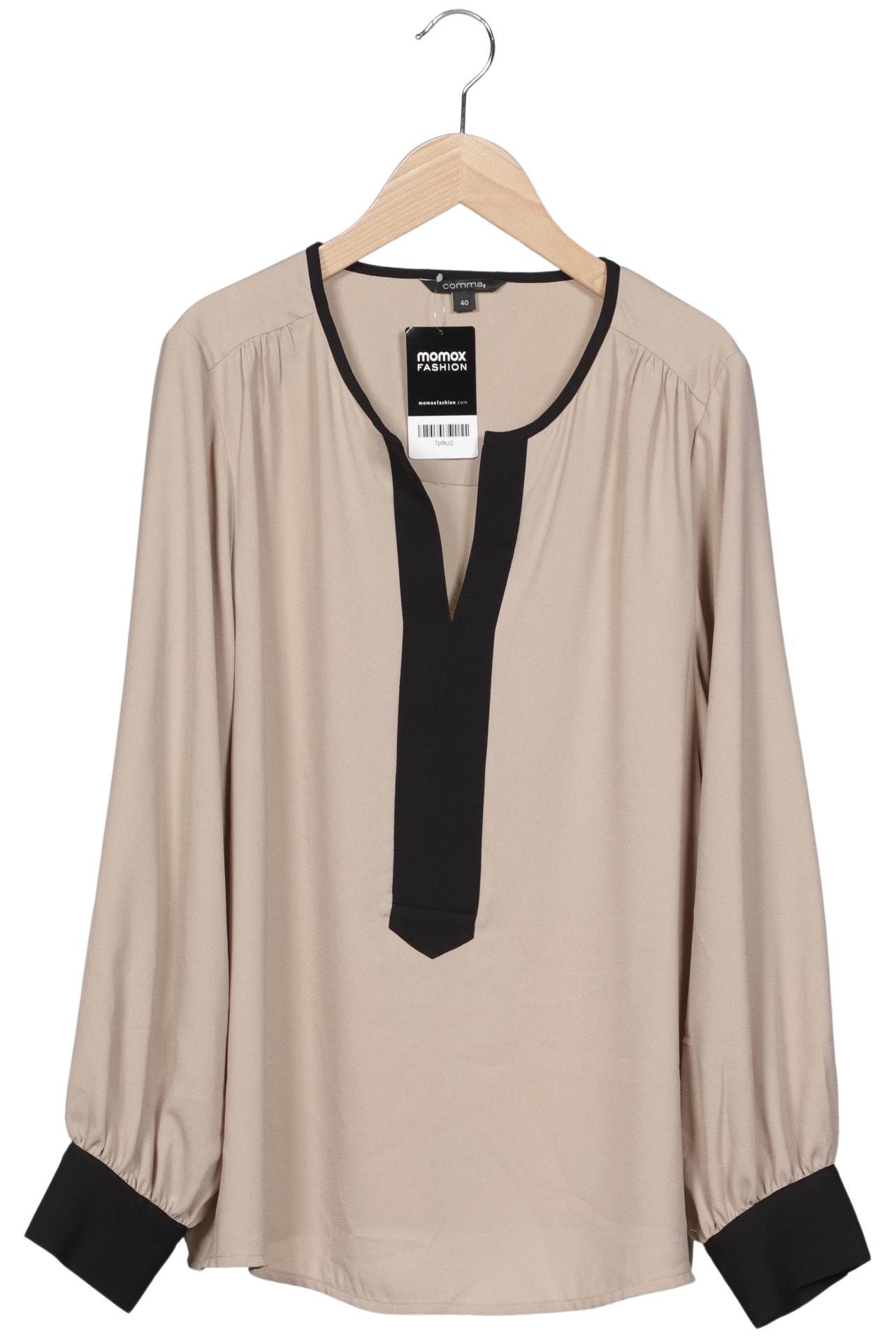 

Comma Damen Bluse, beige, Gr. 40